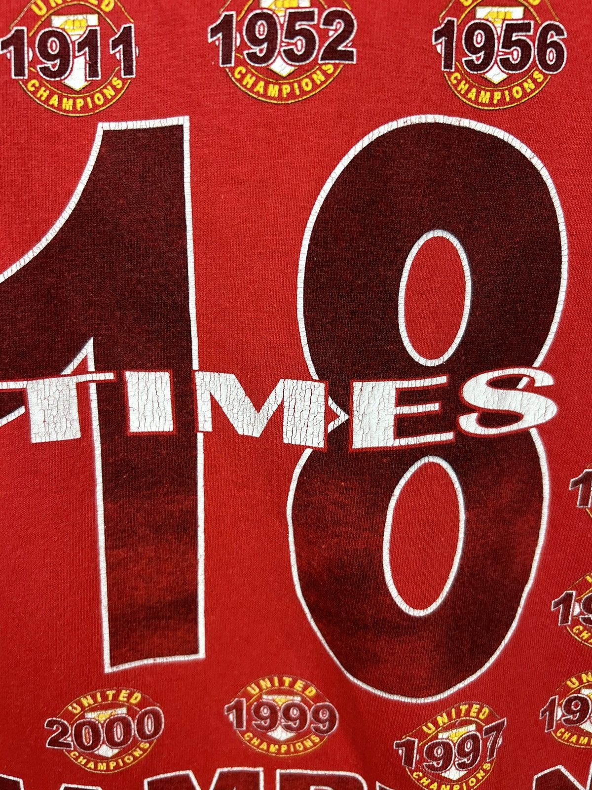 Vintage Vintage 00s Manchester United Champions of England 2009 Tee Size US L / EU 52-54 / 3 - 16 Thumbnail