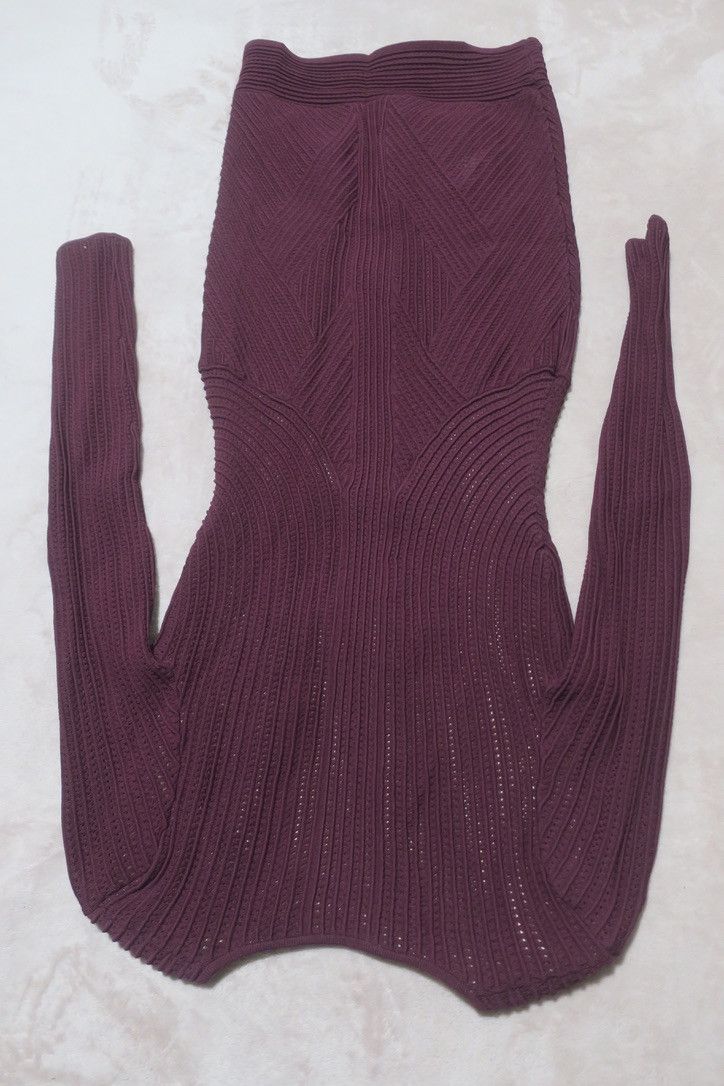 Ronny Kobo Burgundy Pencil Dress Size S / US 4 / IT 40 - 2 Thumbnail