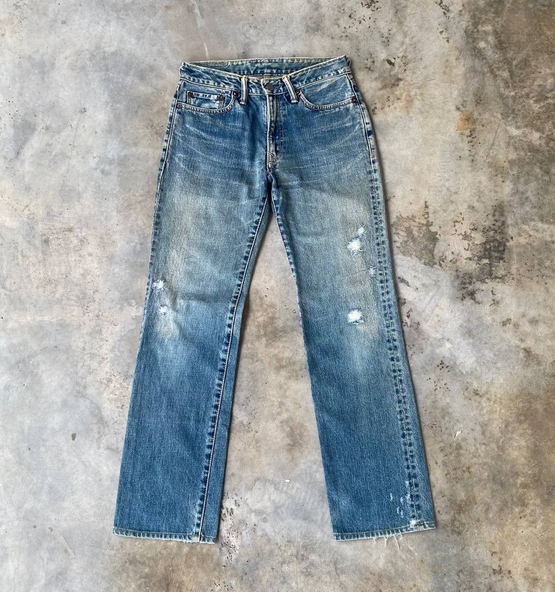 45rpm VINTAGE 45RPM DISTRESSED DENIM W28X29" Size US 28 / EU 44 - 5 Thumbnail