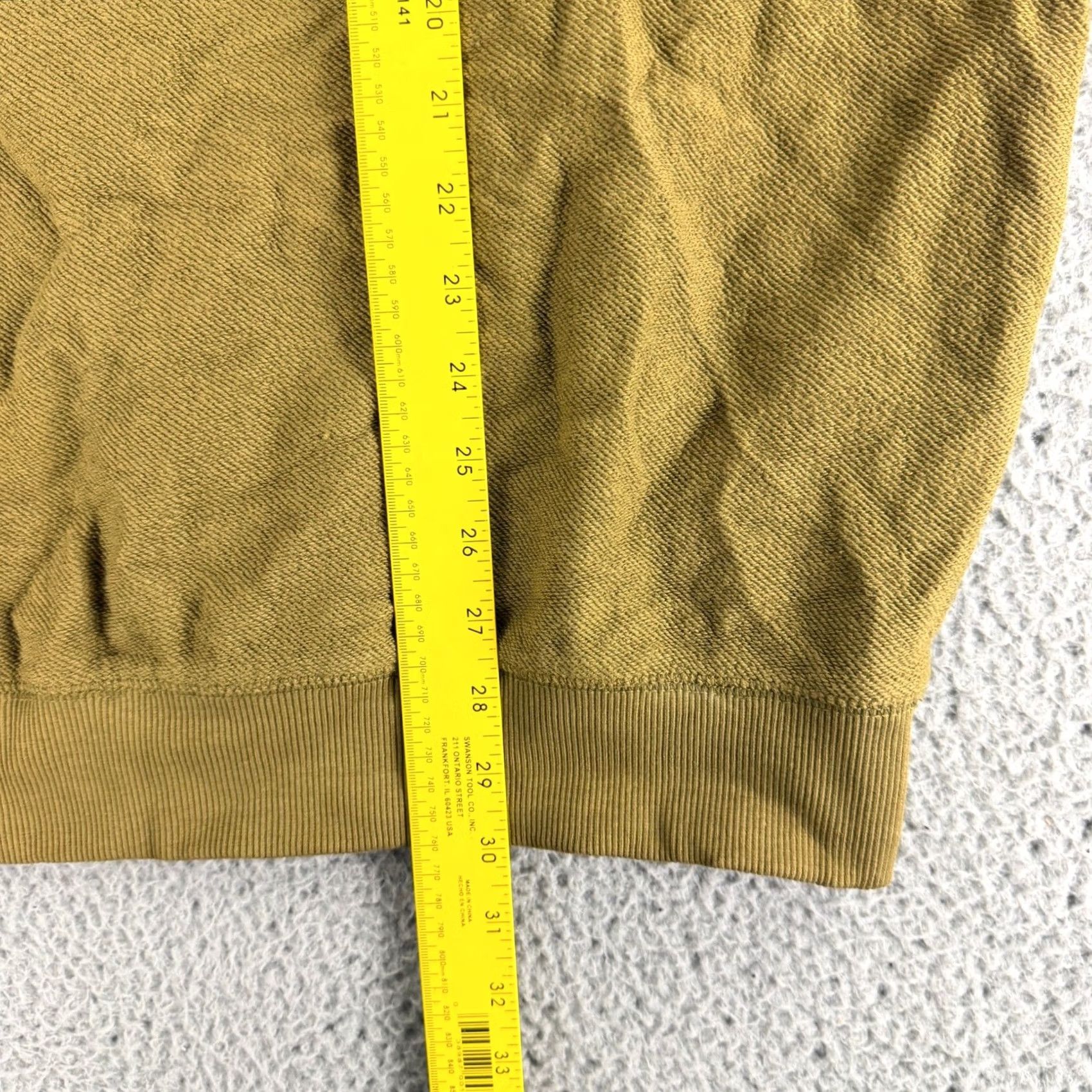 Vintage Standard Cloth Polo Sweatshirt Mens Large Olive Green 100% Cotton Pullover Shirt Mens L Green Cotton Pullover Polo Sweatshirt Size US L / EU 52-54 / 3 - 6 Thumbnail