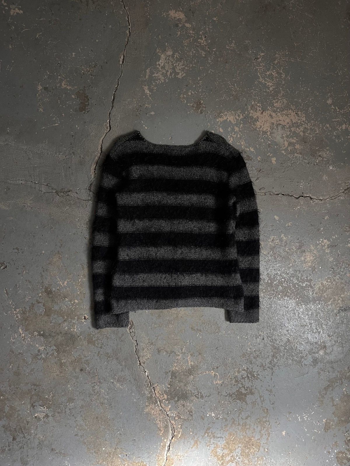 Undercover AW03 “ Paper Doll “ Punk Mohair Stripe Sweater Size US M / EU 48-50 / 2 - 6 Thumbnail