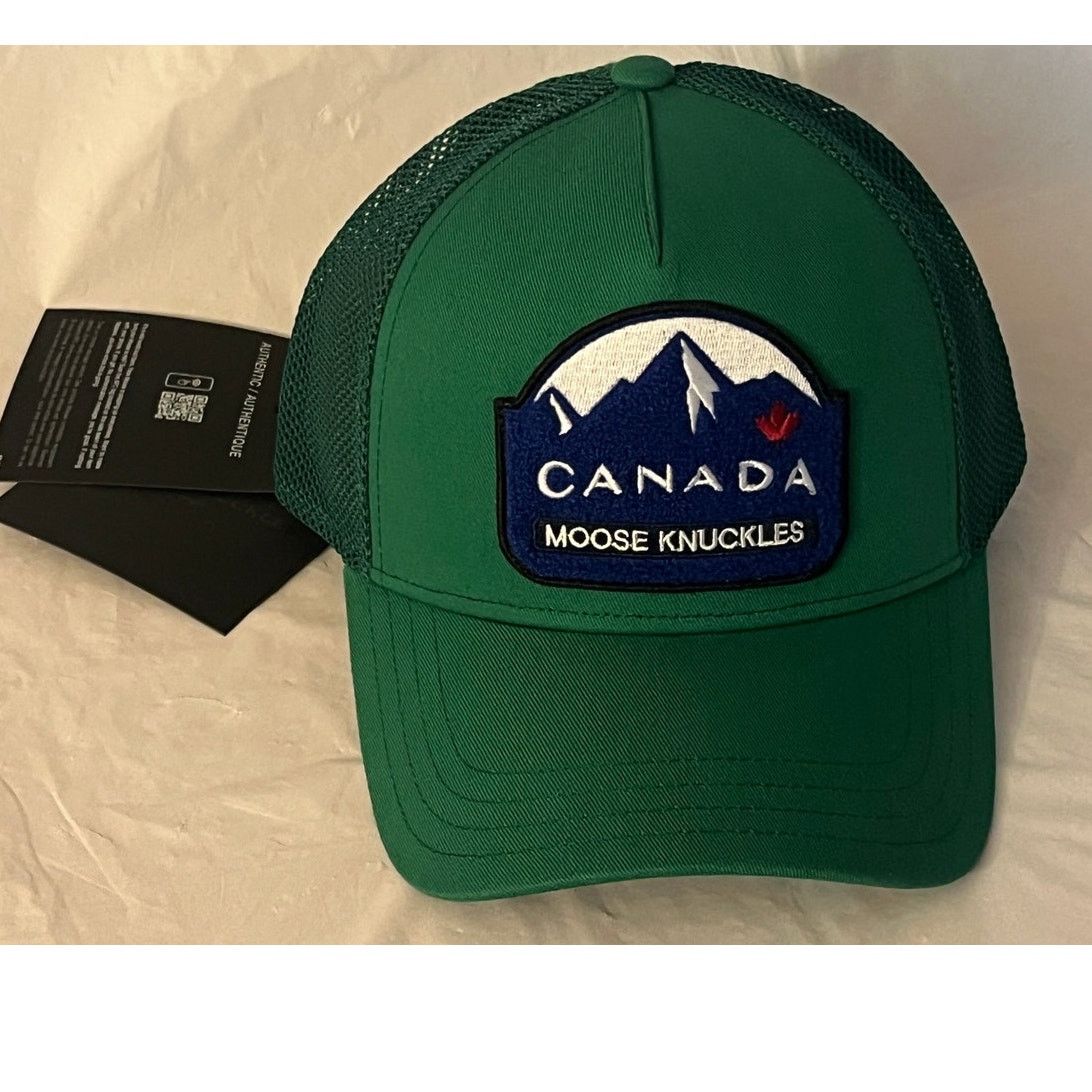 Moose Knuckles Moose Knuckles Canadiana Patch Cap Malachite/Green NWT Size ONE SIZE - 2 Thumbnail