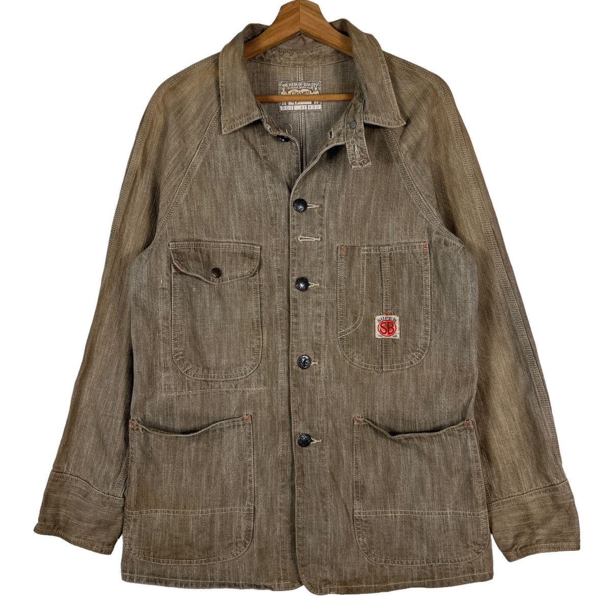 Kapital 🔥 STORMY BLUE by PHERROWS CHORE JACKET MADE IN JAPAN Size US M / EU 48-50 / 2 - 7 Thumbnail