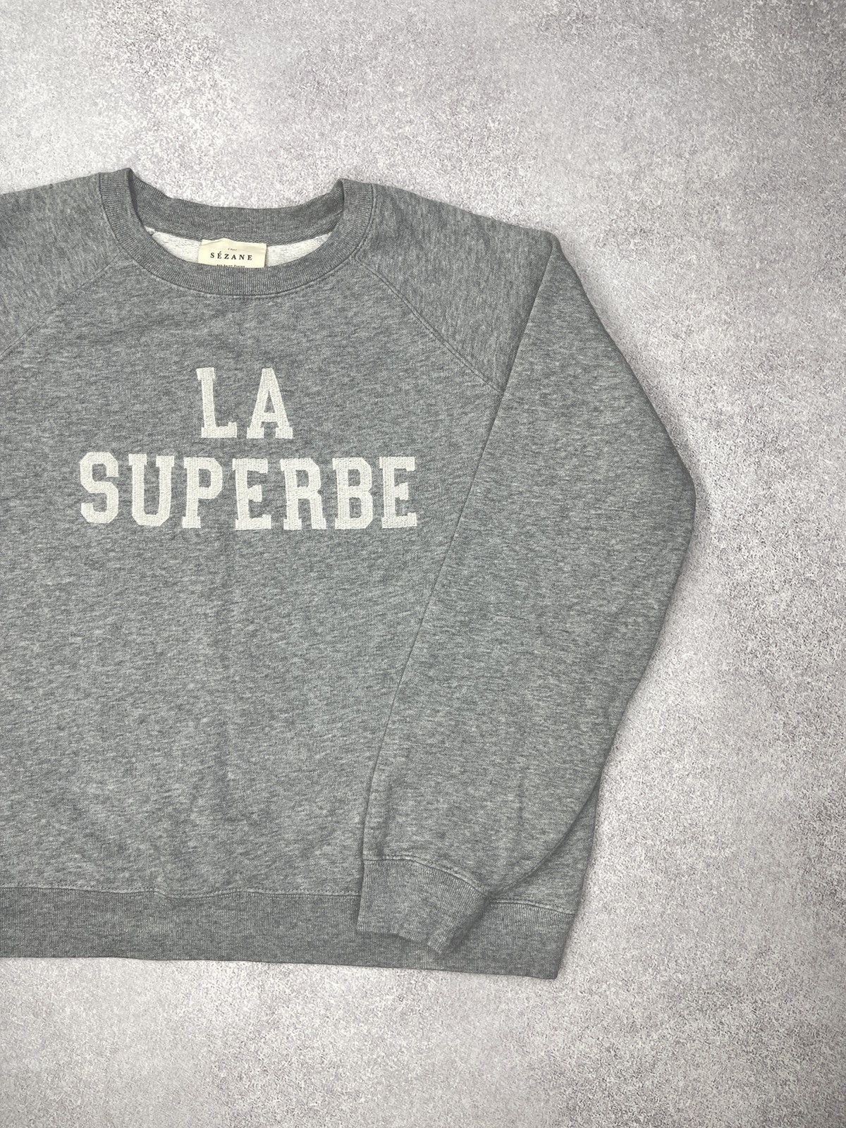 Designer × Sezane Womens Sezane La Superbe Sweatshirt Grey Portugal Size S Size S / US 4 / IT 40 - 3 Thumbnail