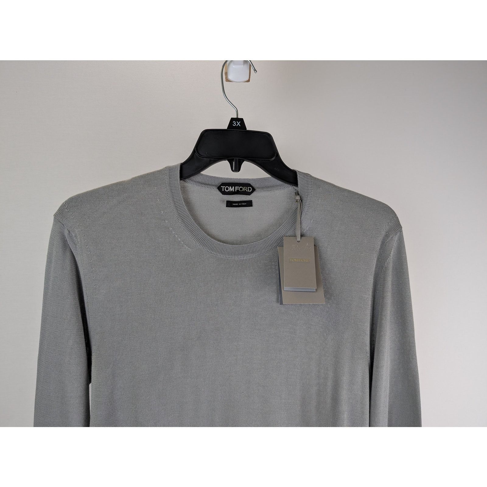 Tom Ford o1rshd1 Knitwear Crewneck Sweatshirt in Grey Size US L / EU 52-54 / 3 - 2 Thumbnail