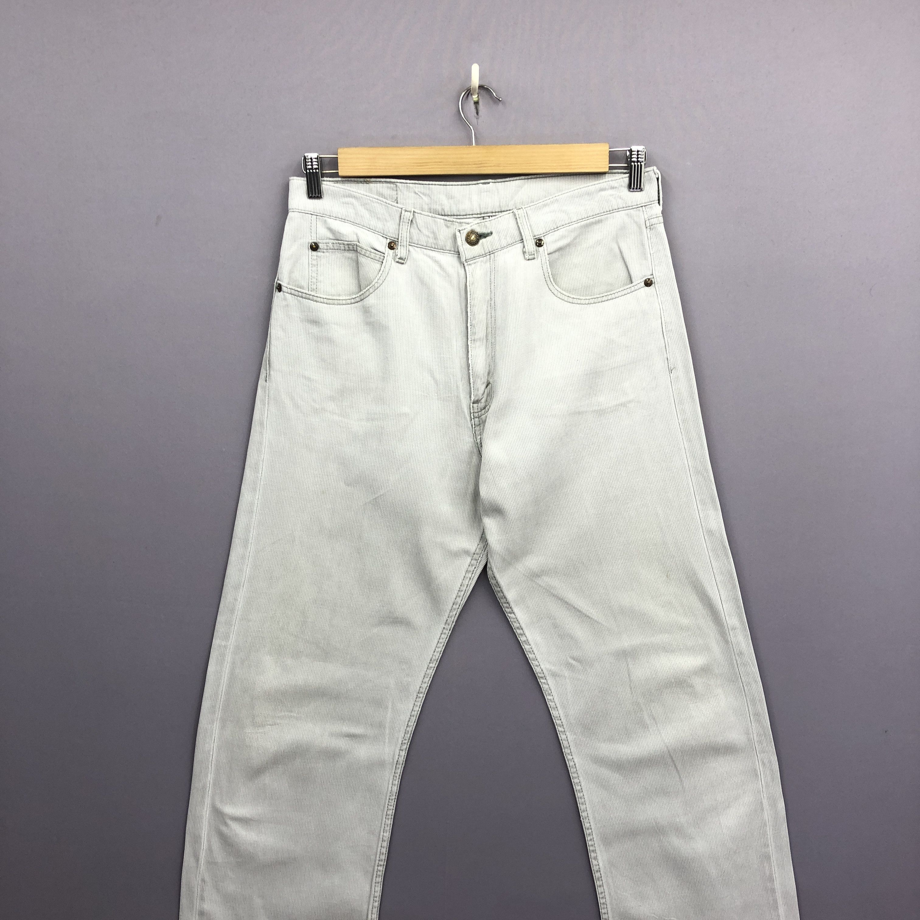 Levi's Vintage Levis 512 Corduroy Gray Jeans Faded Light Wash Denim Size US 32 / EU 48 - 3 Thumbnail
