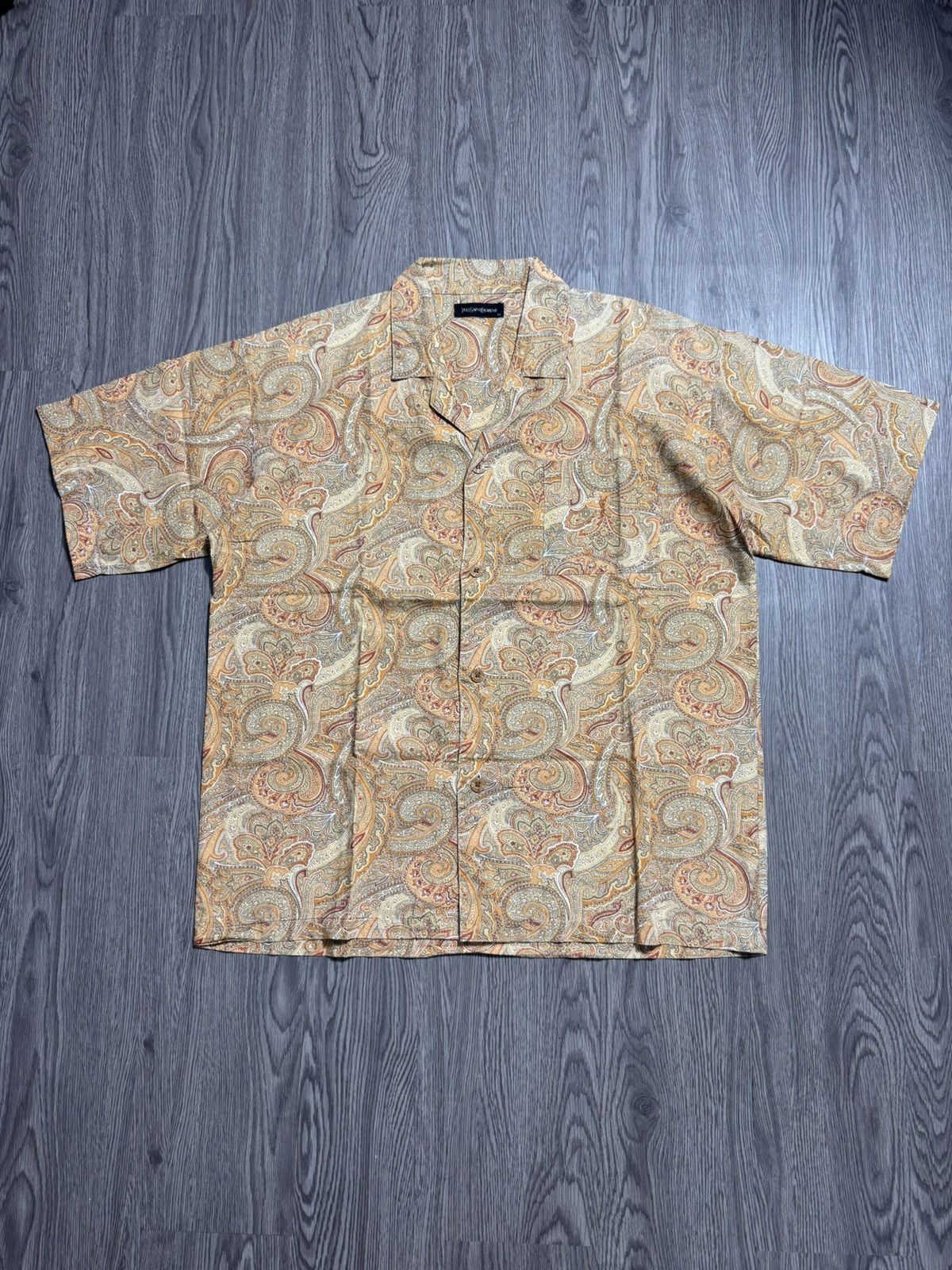 Yves Saint Laurent 💥LAST SALE💥Yves Saint Laurent Paisley Shirt Size US L / EU 52-54 / 3 - 2 Thumbnail