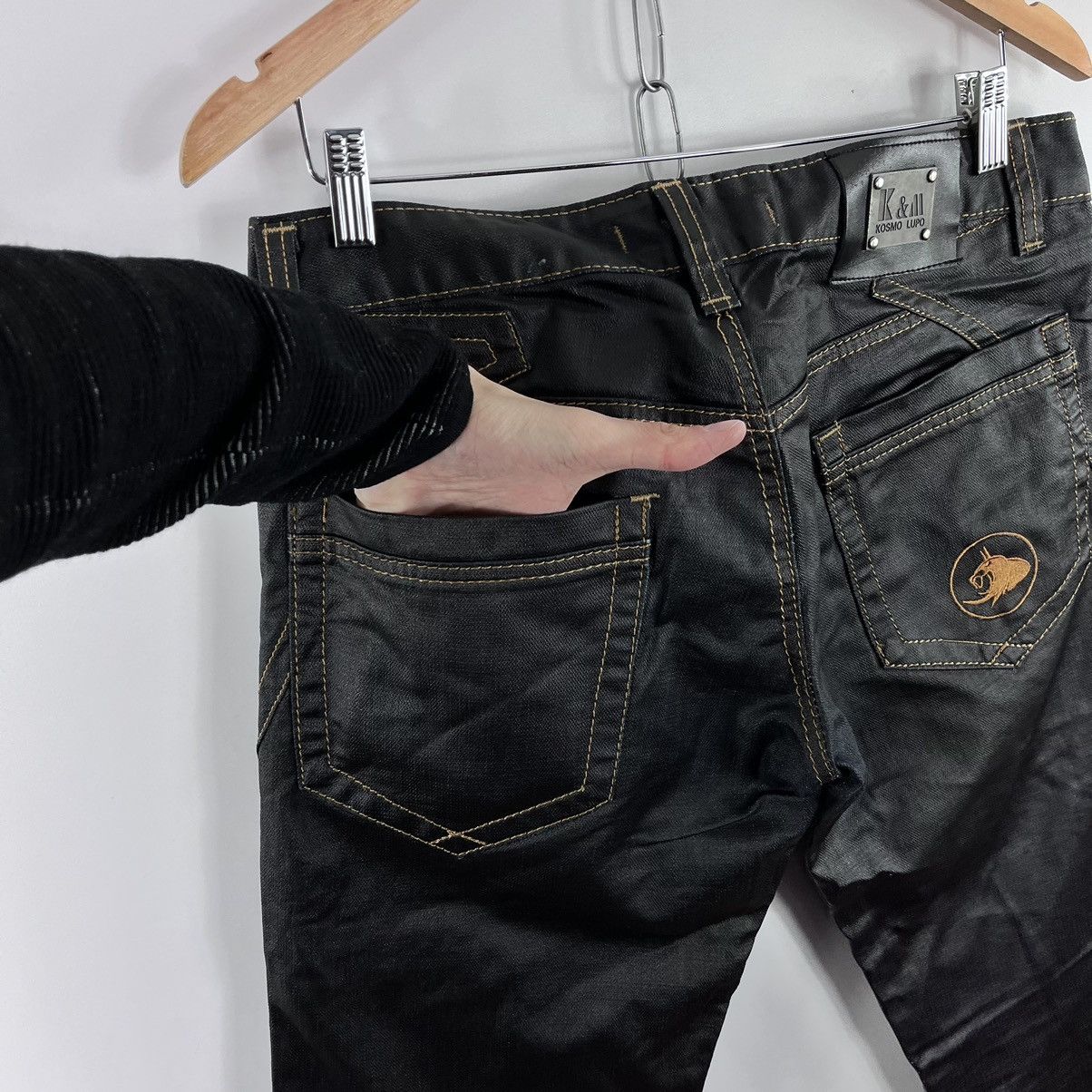 Japanese Brand Kosmo & Lupo Jeans Denim Pants Japanese Style Black Size 31 Size US 31 - 8 Thumbnail
