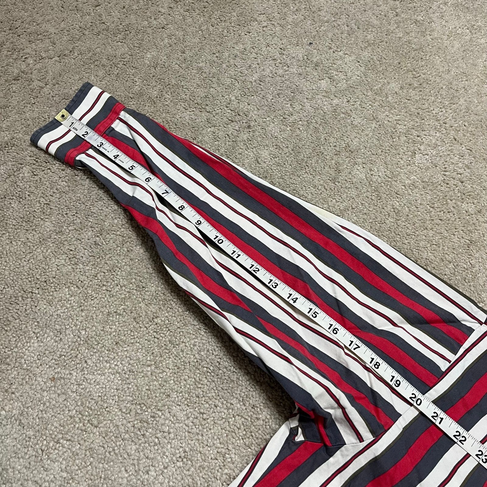 Other Vintage Golf Classics Red/Grey/White Striped Preppy Button U Size US L / EU 52-54 / 3 - 6 Thumbnail
