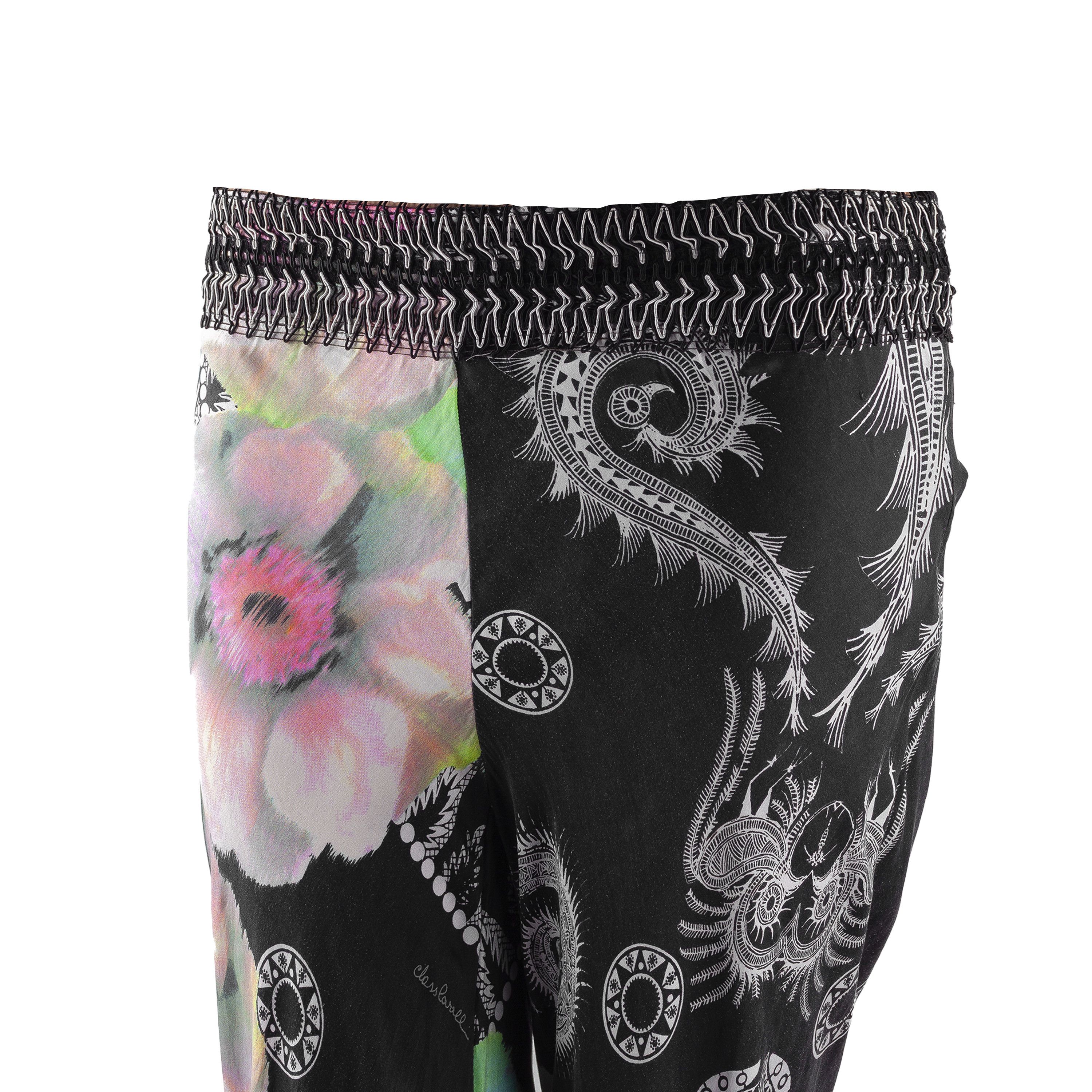 Roberto Cavalli Roberto Cavalli Class Vintage Floral Flowy Pants (XS/S) Size 25" / US 0 / IT 36 - 2 Thumbnail