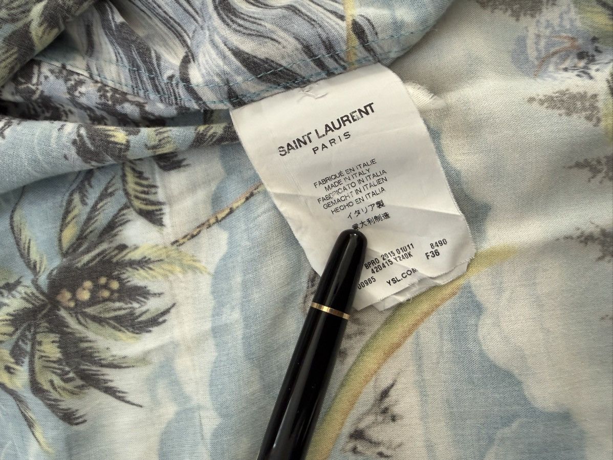 Saint Laurent Paris SS16 “Surf Sound” Saint Laurent Paris Palm Waves Shirt Size US S / EU 44-46 / 1 - 4 Thumbnail