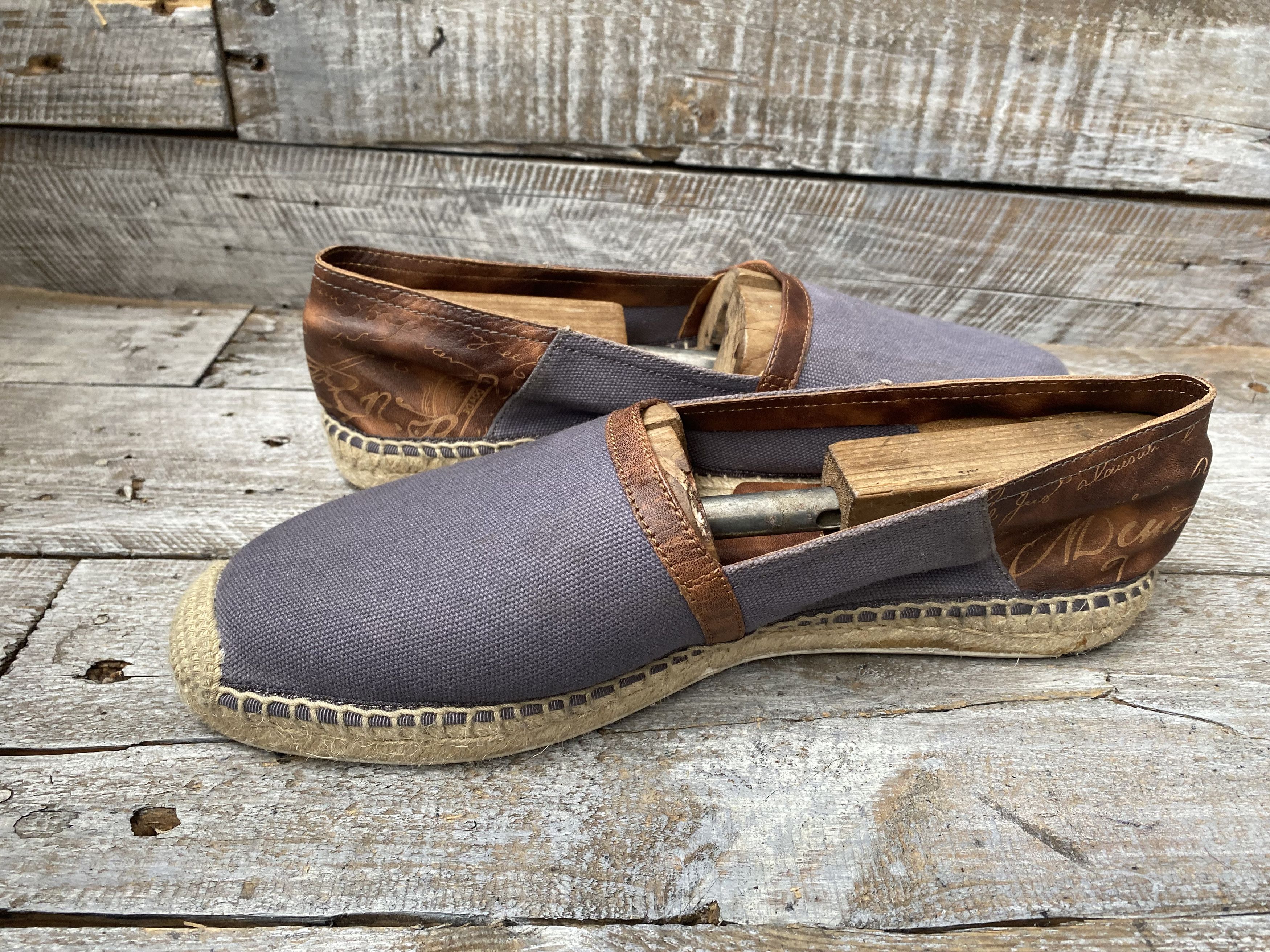 Berluti × Designer Berluti espadrille scritto signature slip on shoes sz 8 Size US 9 / EU 42 - 11 Thumbnail