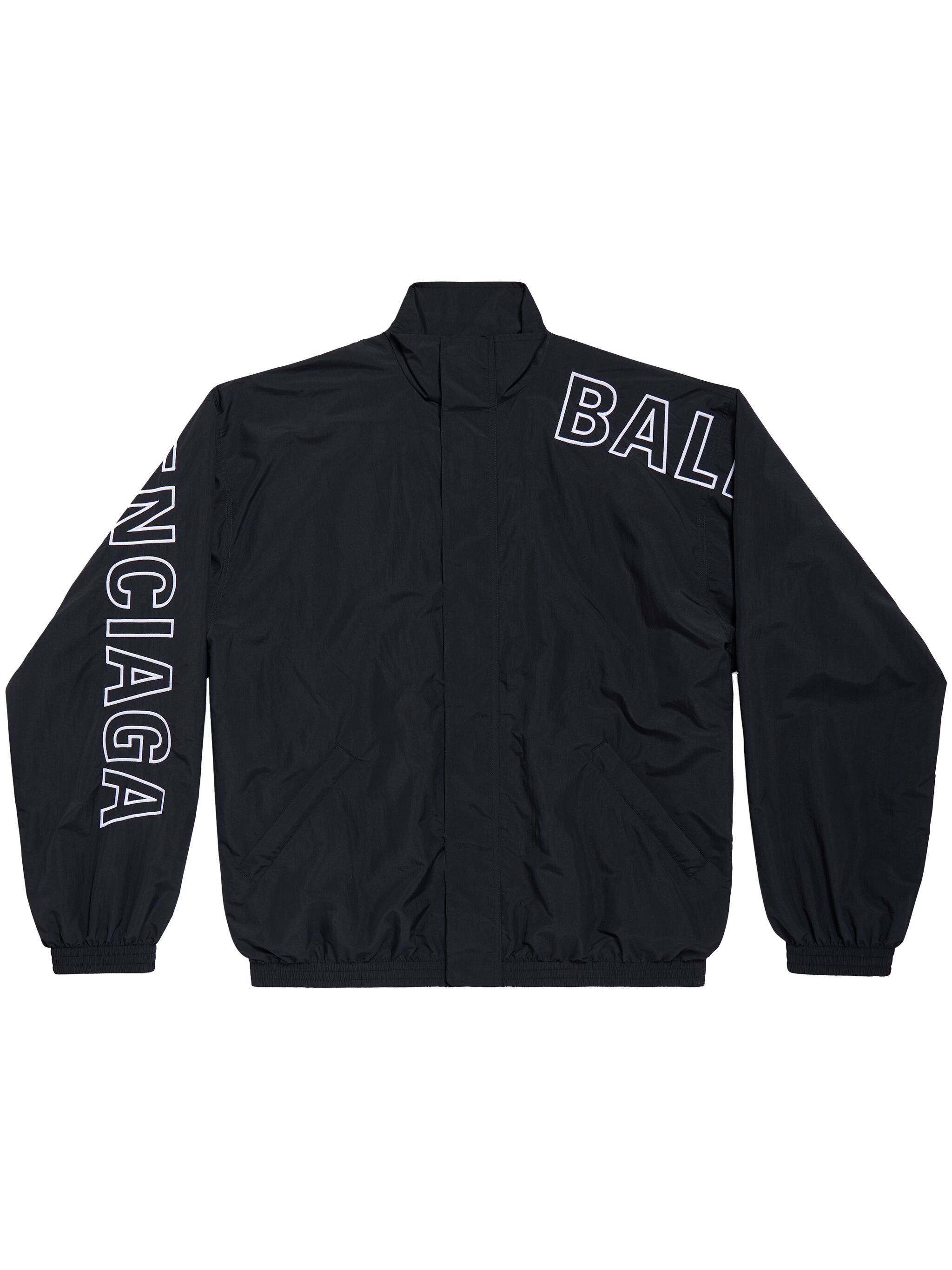o1bcso1str1124 Outline Tracksuit Jacket in Black