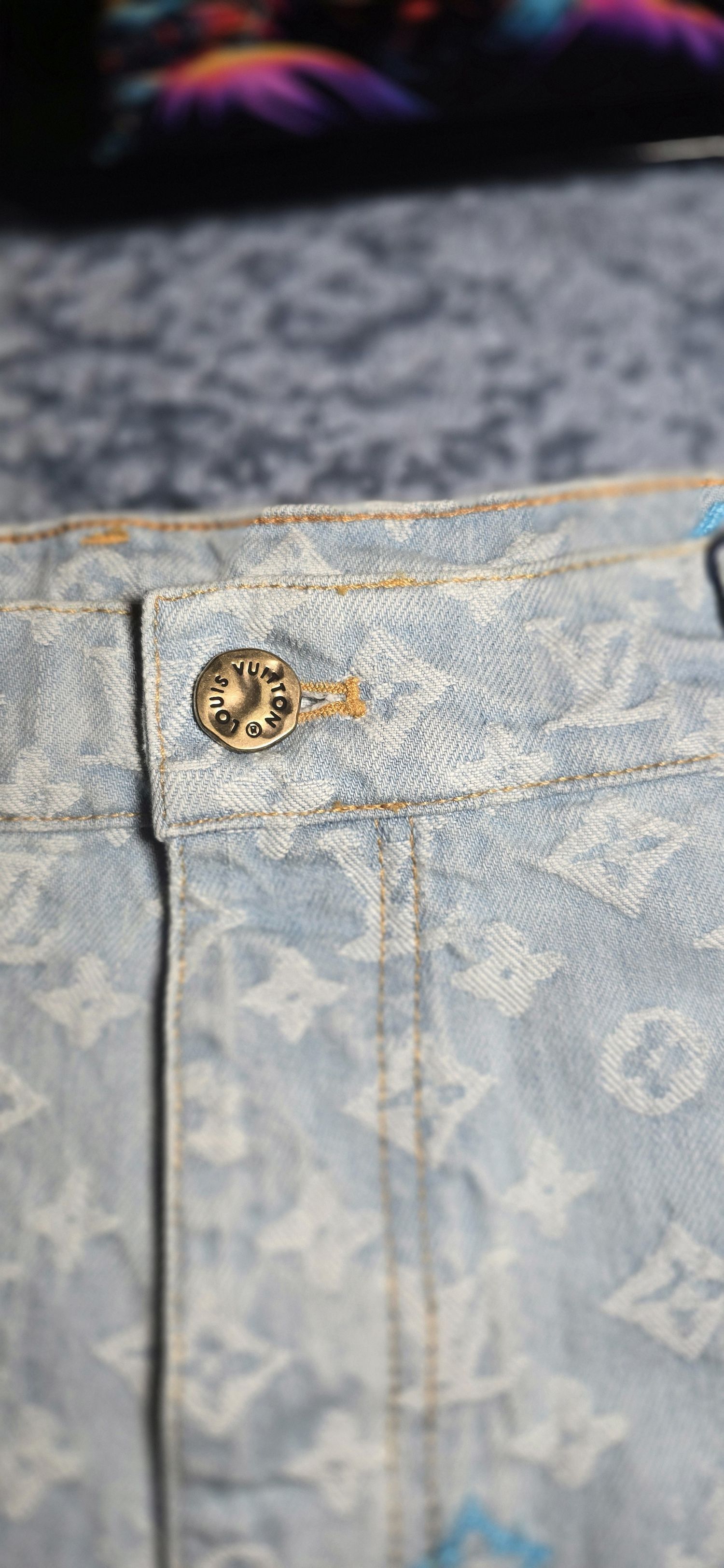 Louis Vuitton × Tyler The Creator Monogram Denim Jeans Size US 36 / EU 52 - 14 Thumbnail