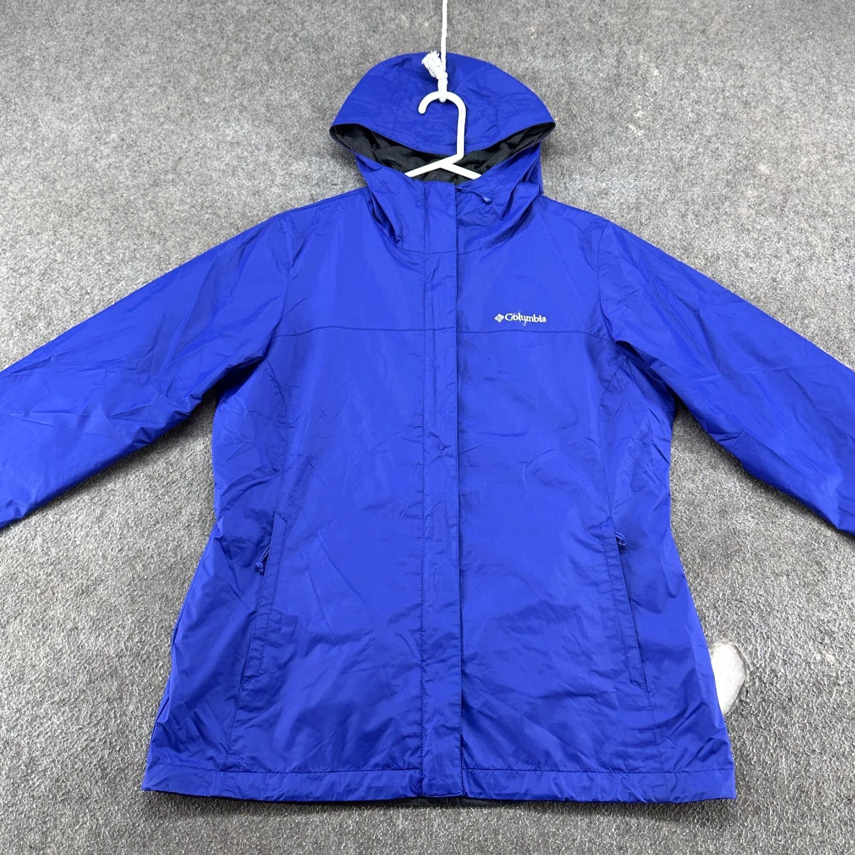 Rains Columbia Jacket Womens M Purple Hooded Full Zip Rain Coat Nylon Watertight II Size M / US 6-8 / IT 42-44 - 4 Thumbnail