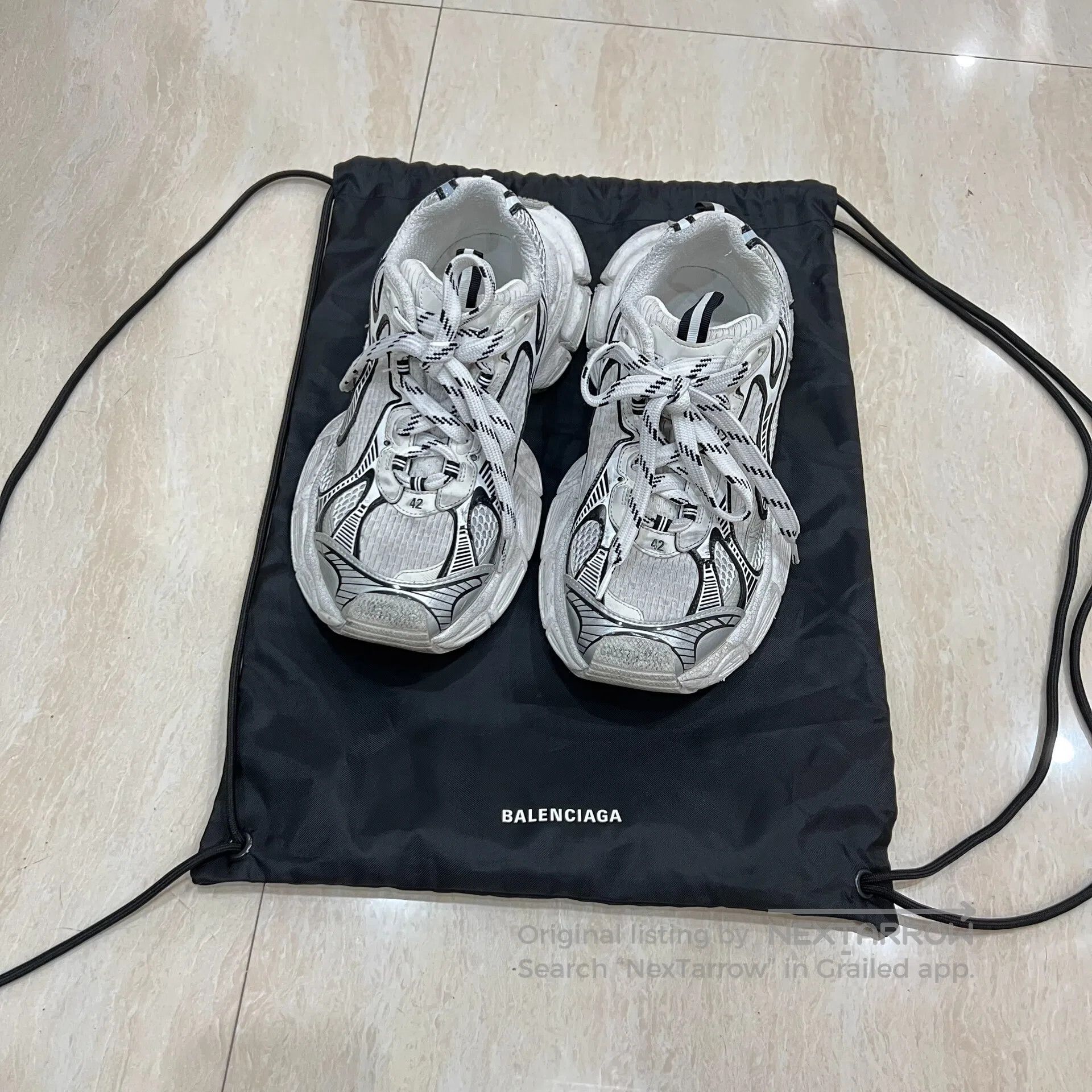 Balenciaga Balenciaga Tyrex Sneaker Black Red Grey Size 9 | Grailed
