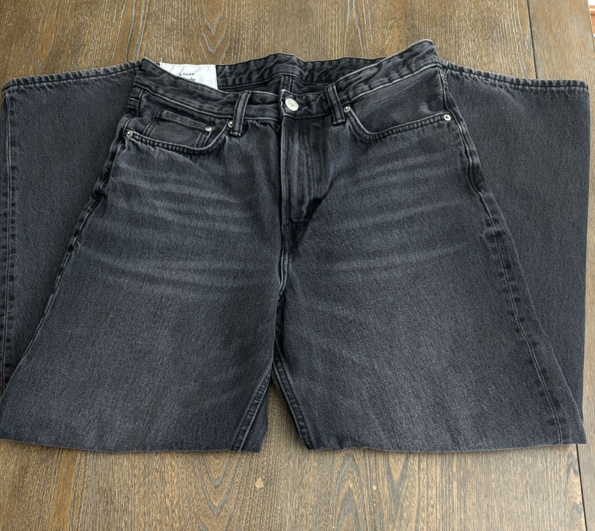 H&M Black H&M Denim Baggy Jeans Size US 32 / EU 48 - 1 Thumbnail