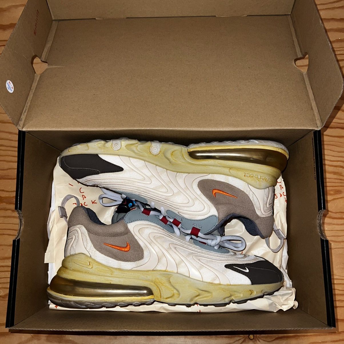 Nike × Travis Scott NIKE TRAVIS SCOTT AIR MAX 270 REACT ENG CACTUS TRAILS SHOES Size US 11.5 / EU 44-45 - 1 Thumbnail