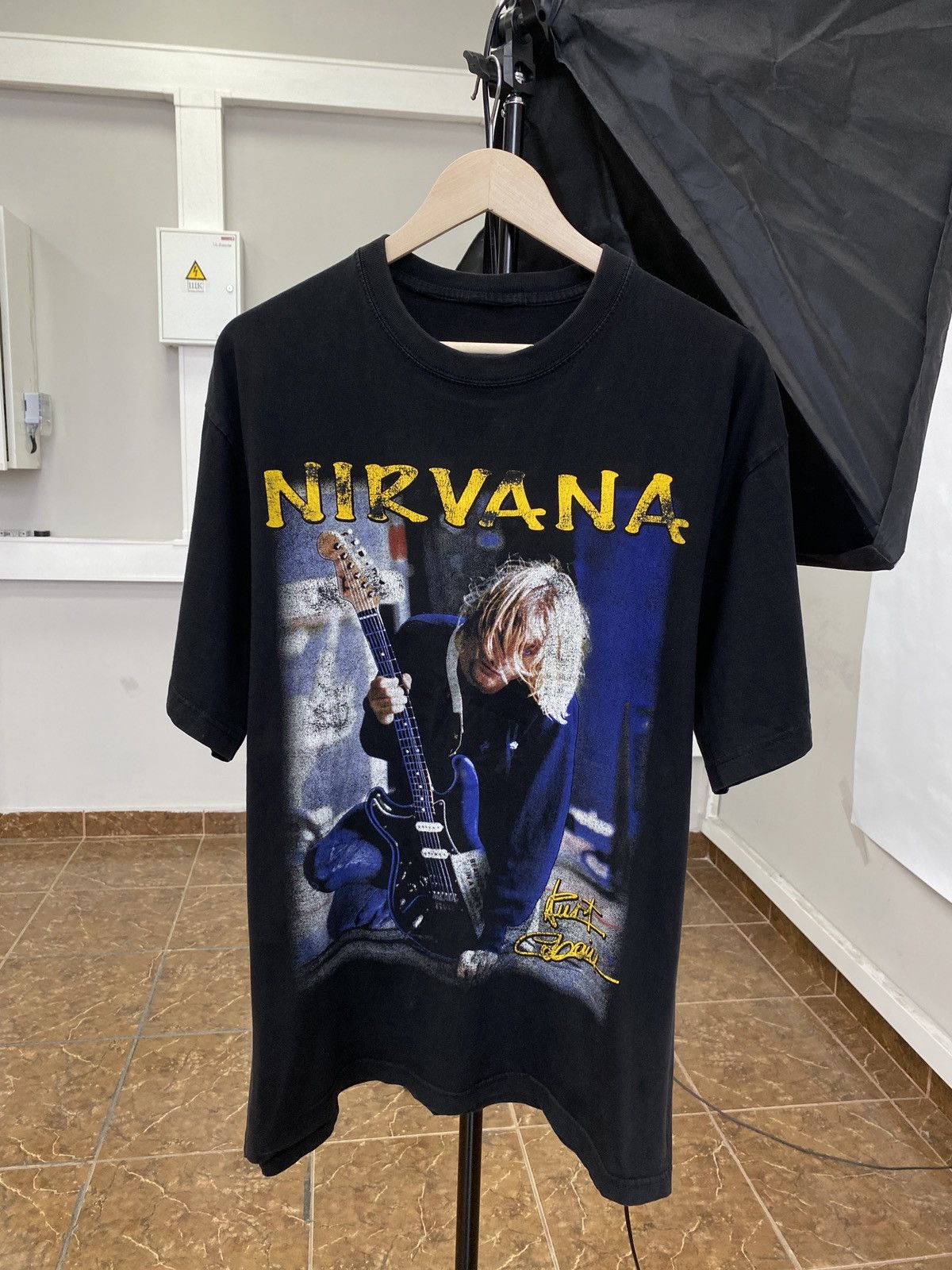 Nirvana Shirt Kurt Cobain Vintage 90s Lithium Lyrics