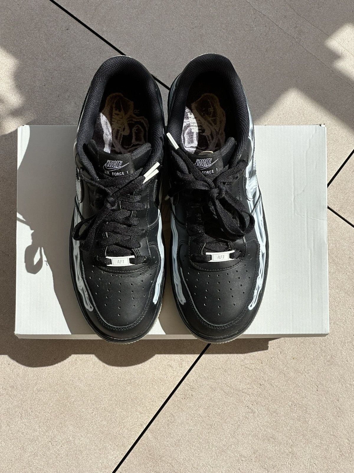 Nike Nike Air Force 1, Skeleton (Halloween 2019) Size US 9 / EU 42 - 10 Thumbnail