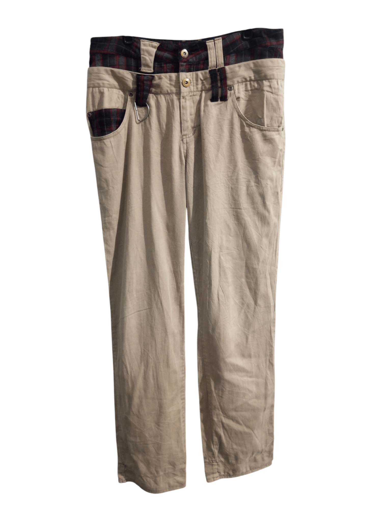 Japanese Brand Japanese brand Ragout double waist chekerd pants Size US 31 - 1 Thumbnail