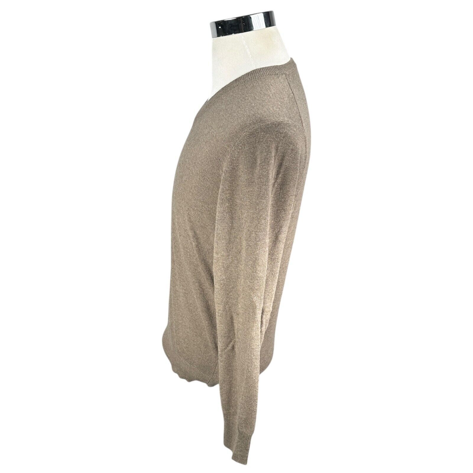 The Unbranded Brand Paul White Sweater Men’s Large Brown Merino Wool Cashmere Size US L / EU 52-54 / 3 - 4 Thumbnail