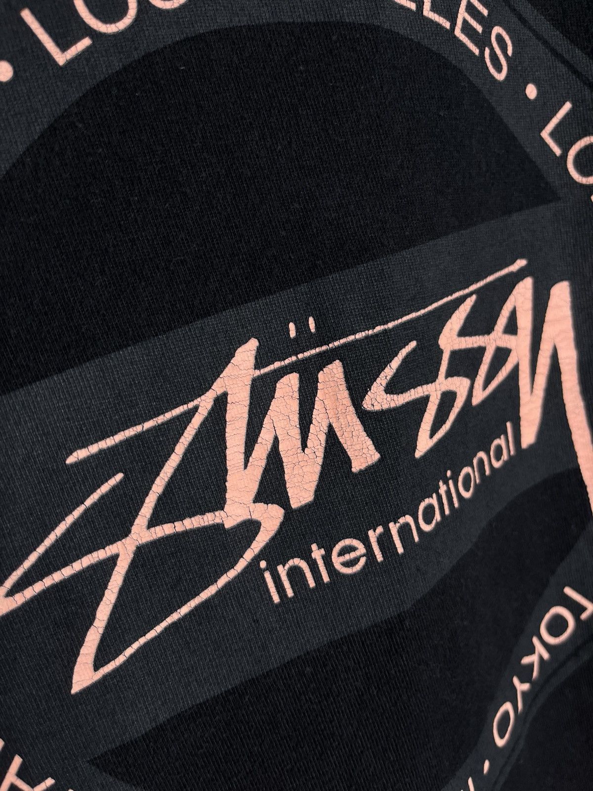 Stussy Stussy International t-shirt mens black cotton short sleeve Size US M / EU 48-50 / 2 - 5 Thumbnail