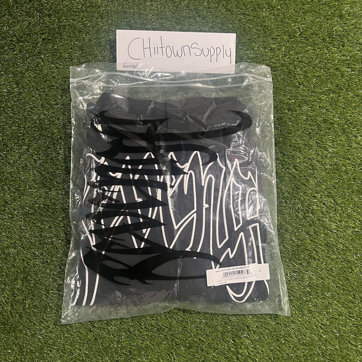 Revenge Revenge X Kill Outline Hoodie Black/White Size Medium Size US M / EU 48-50 / 2 - 6 Thumbnail