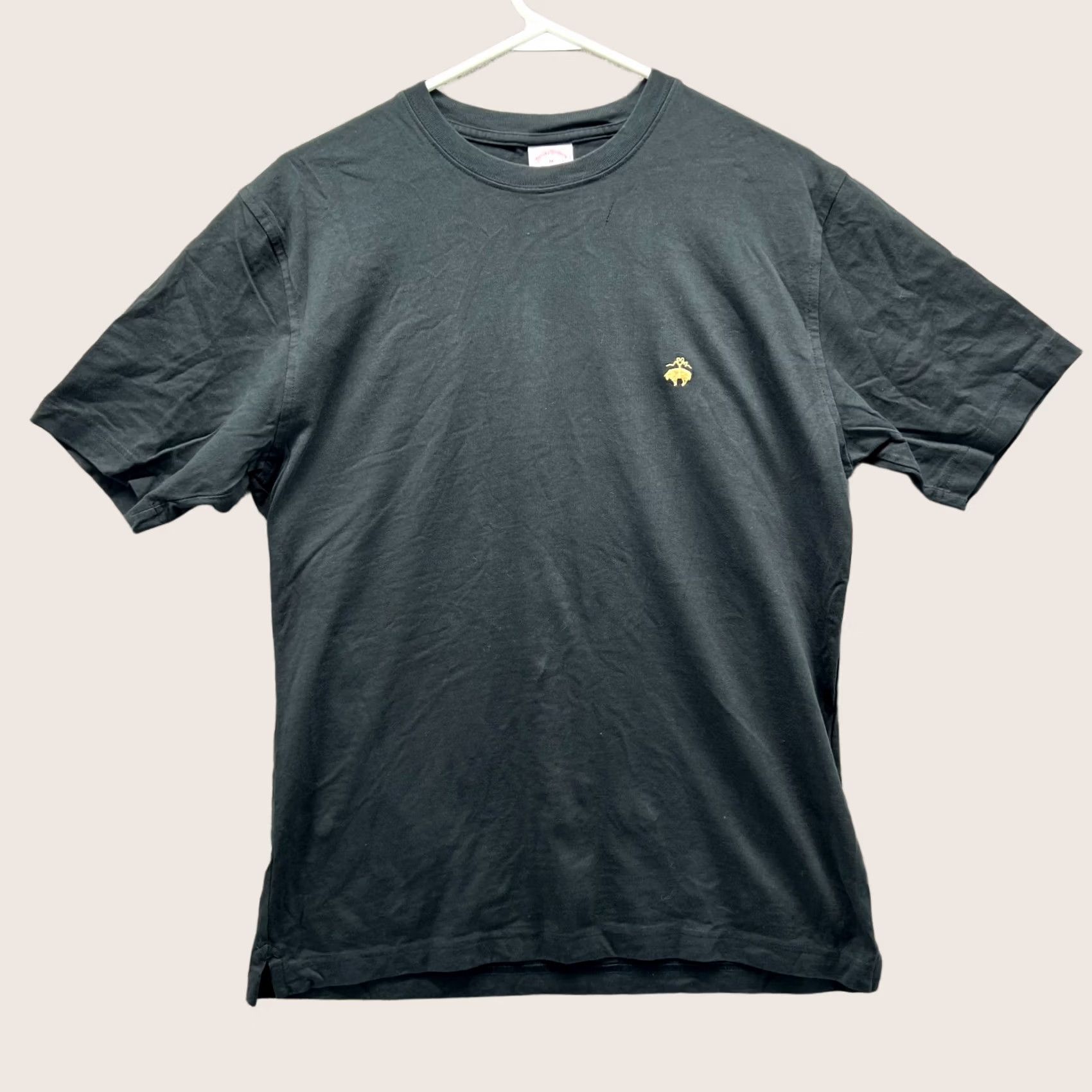 Brooks Brothers Brooks Brothers Shirt Mens M Black Crewneck Cotton Logo 1818 T-Shirt, Regular Fit, Short Sleeve, All Seasons, Men Size US M / EU 48-50 / 2 - 1 Thumbnail