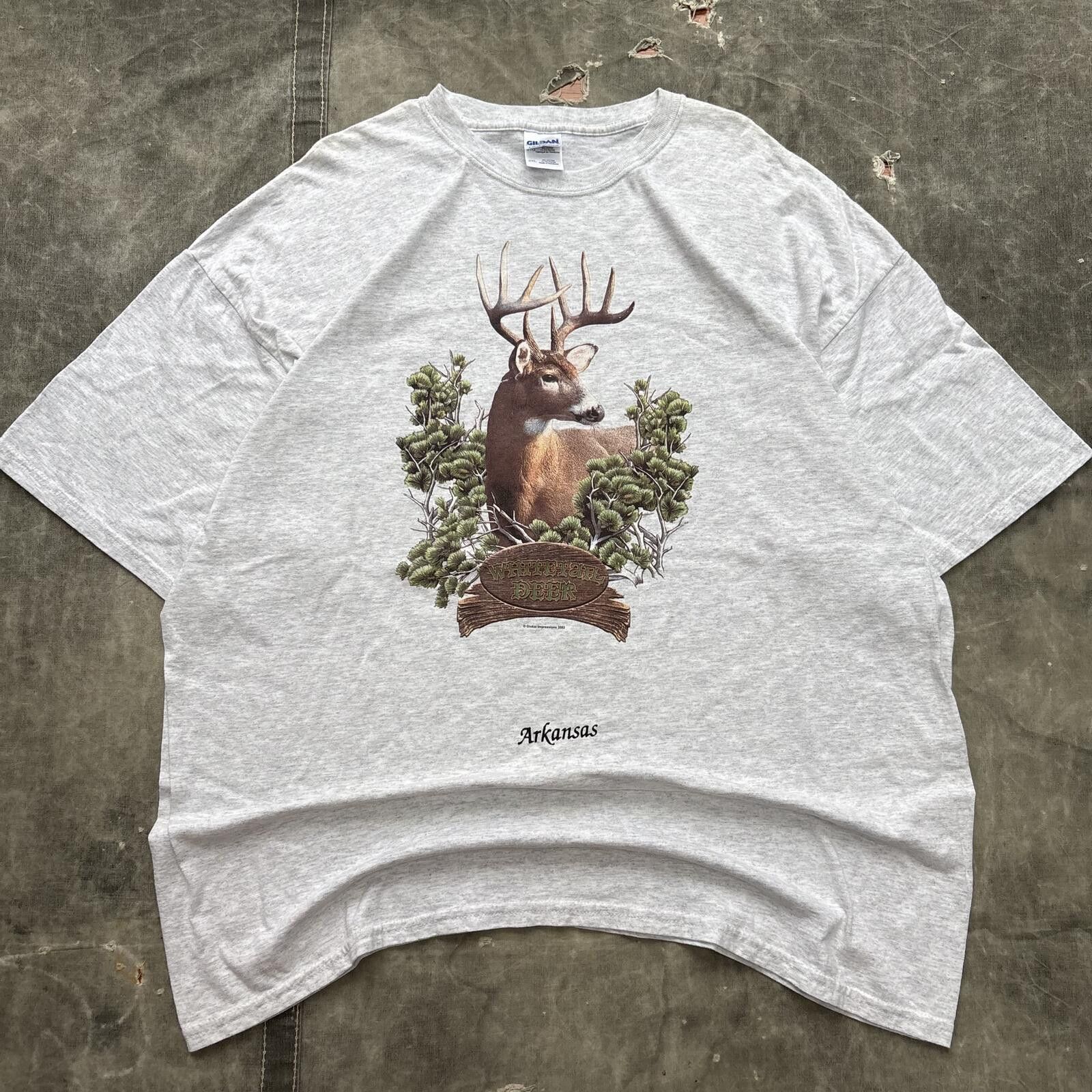 Gildan Vintage Y2K Whitetail Deer Arkansas Hunting Nature Shirt Size US XXL / EU 58 / 5 - 1 Thumbnail