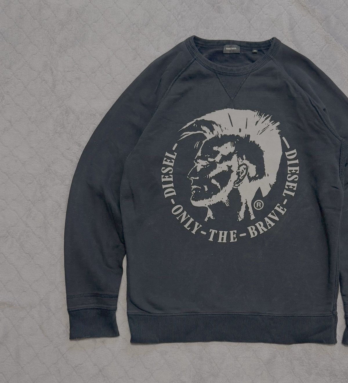 Diesel × Vintage Vintage y2k Diesel Big Logo Sweatshirt Size US M / EU 48-50 / 2 - 2 Thumbnail