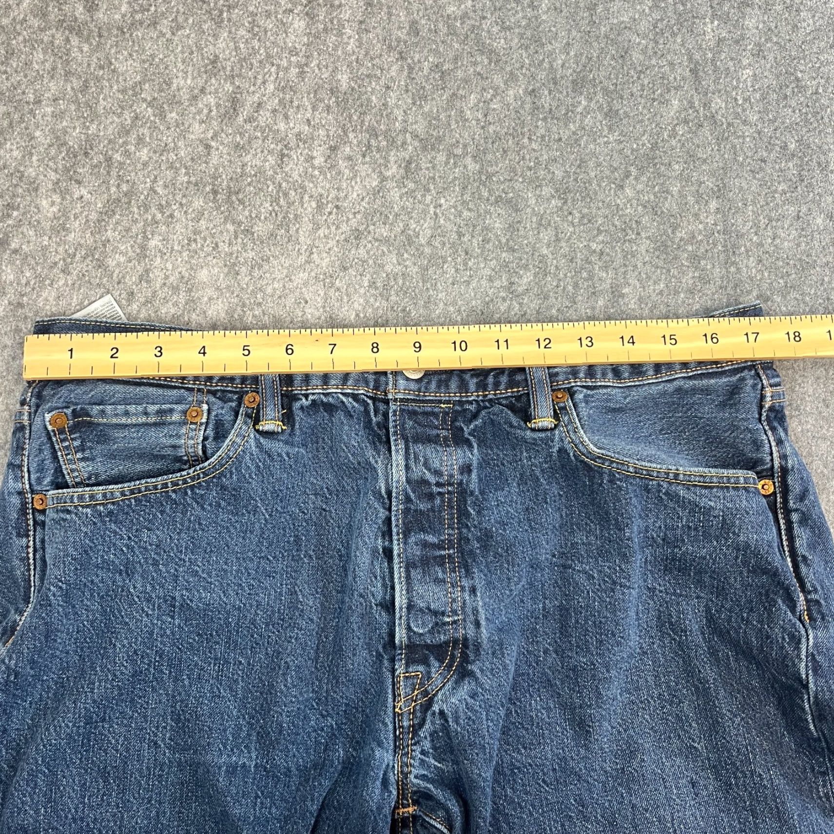 Levi's Levi's 501 Jeans Regular Straight 36 32 Denim Button Fly Blue Cotton Vintage No Men Mens Jeans Size US 36 / EU 52 - 6 Thumbnail