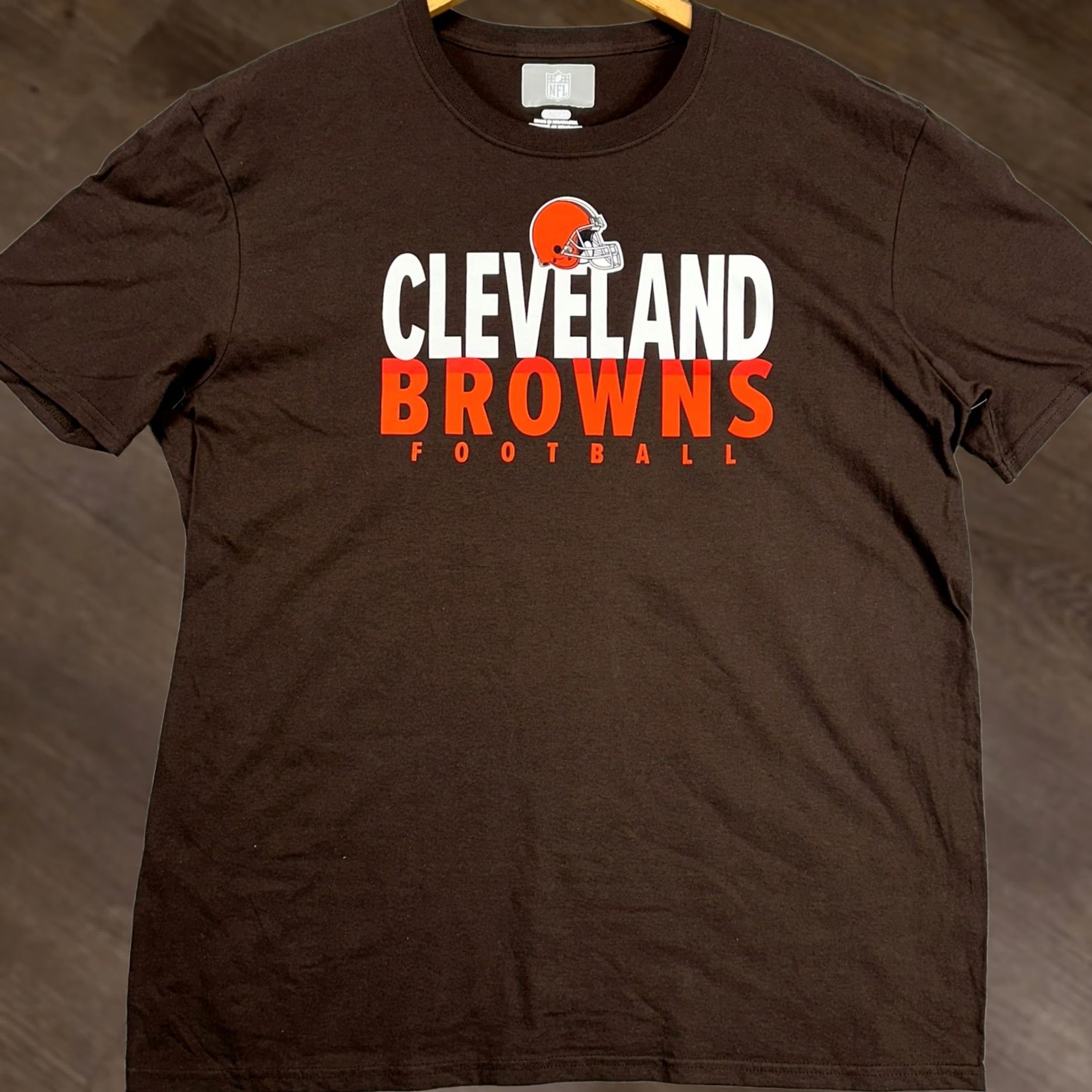 NFL NFL Cleveland Browns Football T-Shirt Mens XL Brown Cotton Short Sleeve Tee NEW Size US XL / EU 56 / 4 - 1 Thumbnail