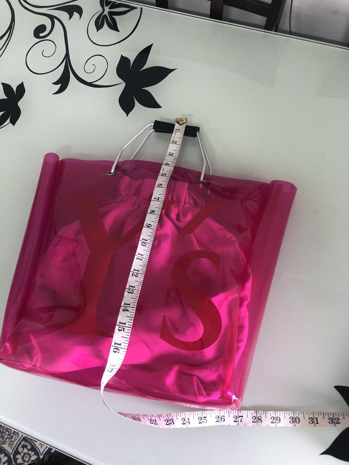 Yohji Yamamoto Rare❗️Ys by Yohji Yamamoto Big Logo Transparent PVC Tote Bag Size ONE SIZE - 25 Thumbnail