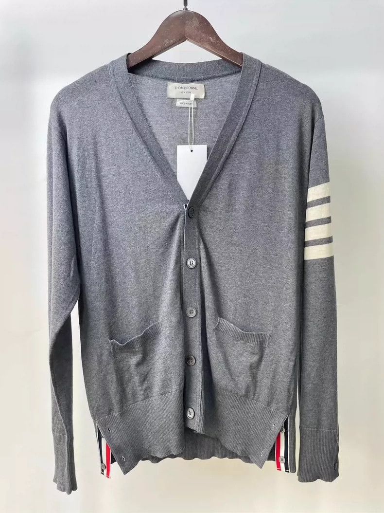 Thom Browne THOM BROWNE TB Arm Stripe Cardigan - dmc Size US M / EU 48-50 / 2 - 1 Thumbnail