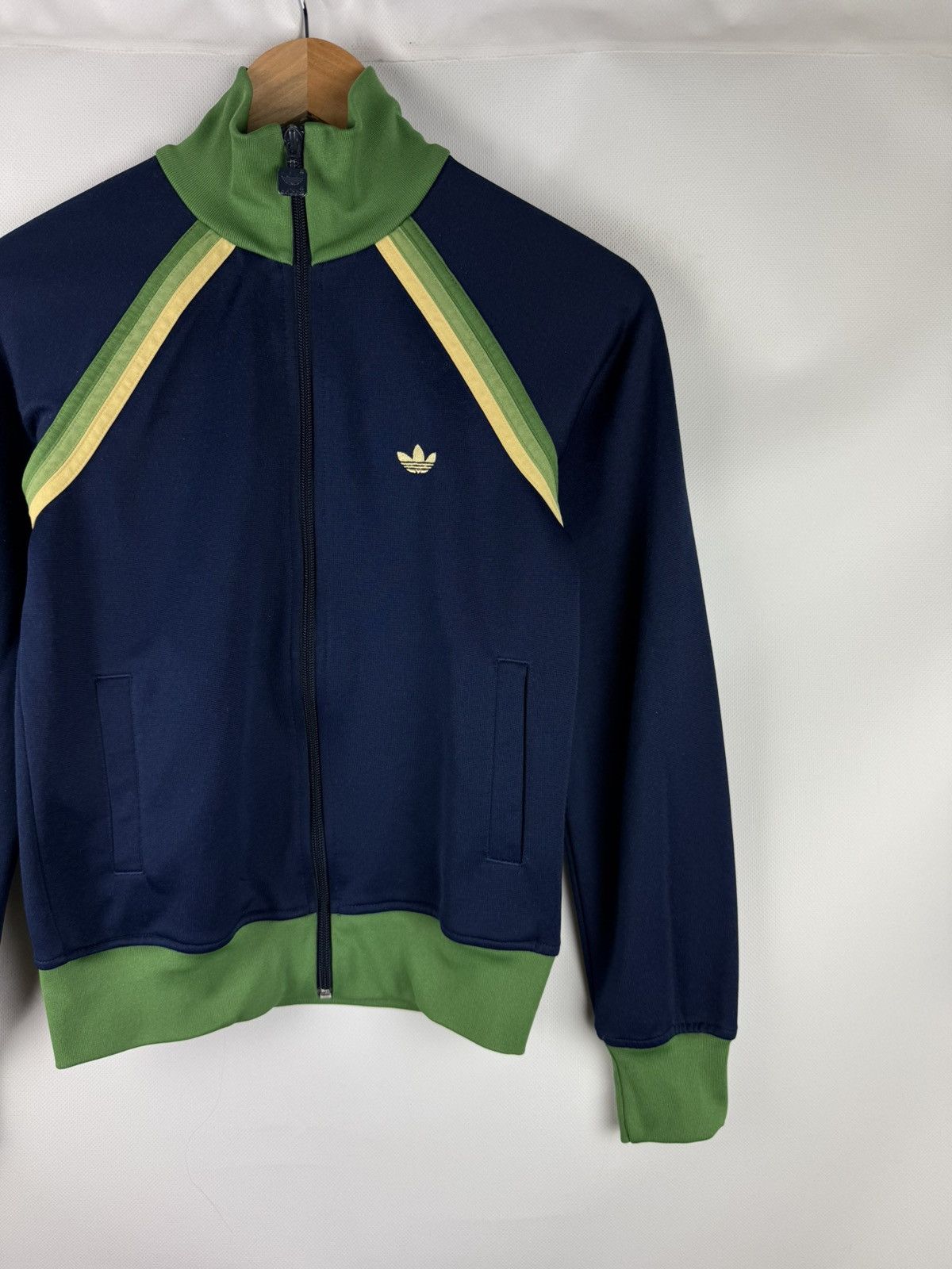 Adidas Adidas Originals VTG Trefoil Logo Full ZipTrack Top Jacket Size S / US 4 / IT 40 - 3 Thumbnail