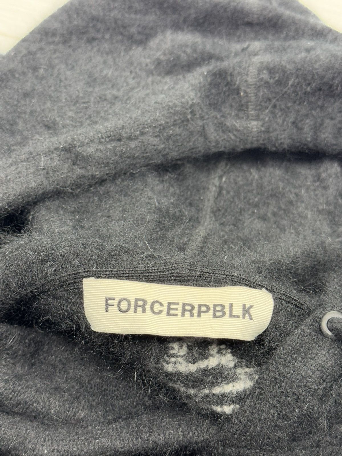 Japanese Brand Forcerepublik Black Wool Hoodie Oversized Size US XXL / EU 58 / 5 - 10 Thumbnail