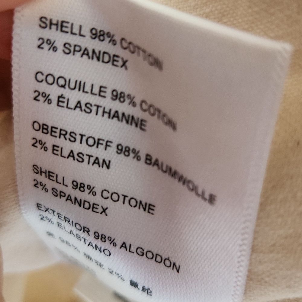 Anthropologie ANTHRO | Pilcro High-Rise Slim Boyfriend Denim Shorts Cream Size 28" / US 6 / IT 42 - 9 Thumbnail