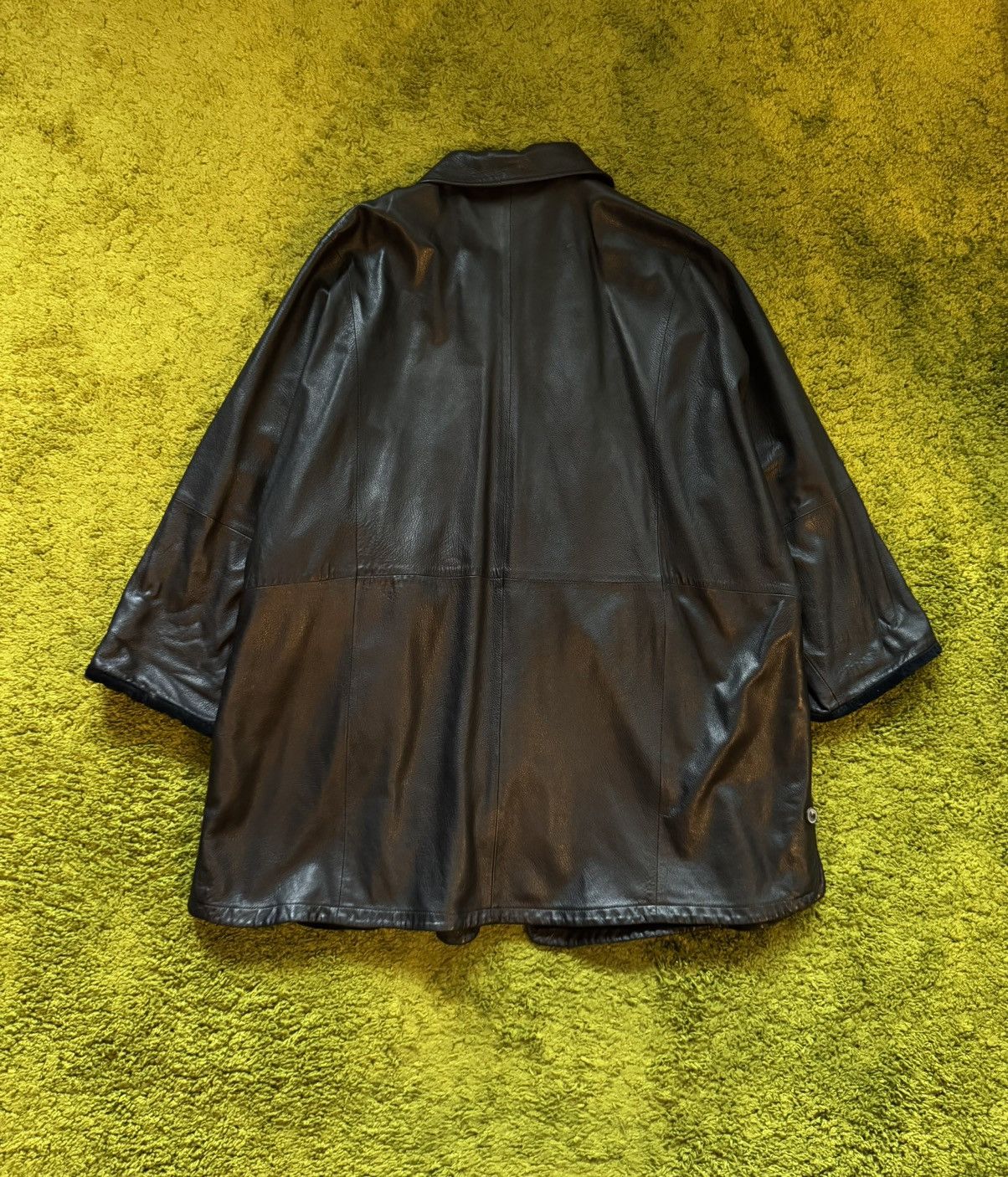 Bally × Designer Bally luxury leather coat jacket Size L / US 10 / IT 46 - 3 Thumbnail