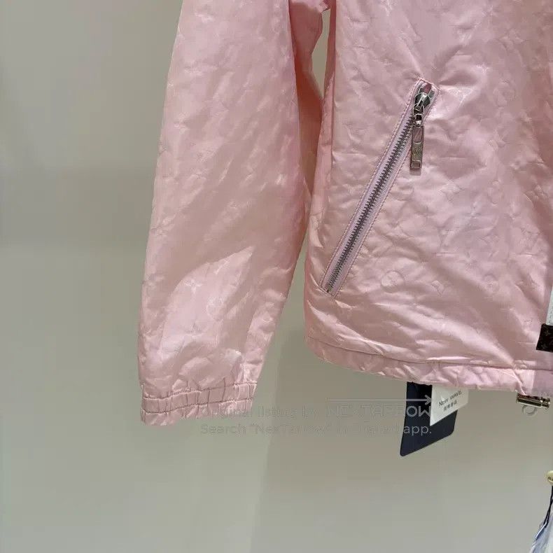 Louis Vuitton Louis Vuitton Pink logo full-print hooded drawstring long- Size XXS / US 00 / IT 34 - 5 Thumbnail