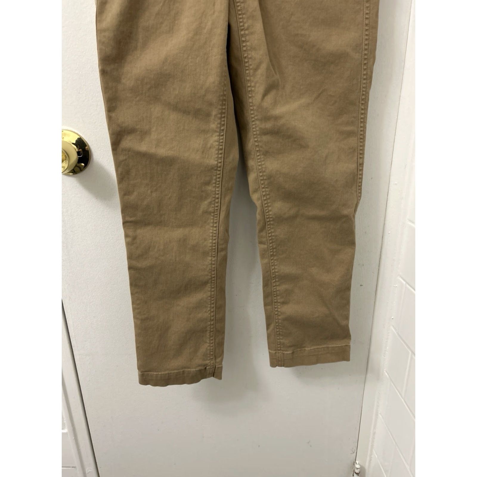 J.Crew VINTAGE? No — J. Crew Pants Womens 00 28x27 Tan Khaki High Rise Girlfriend Chino YKK Size 24" / US 00 / IT 34 - 3 Thumbnail