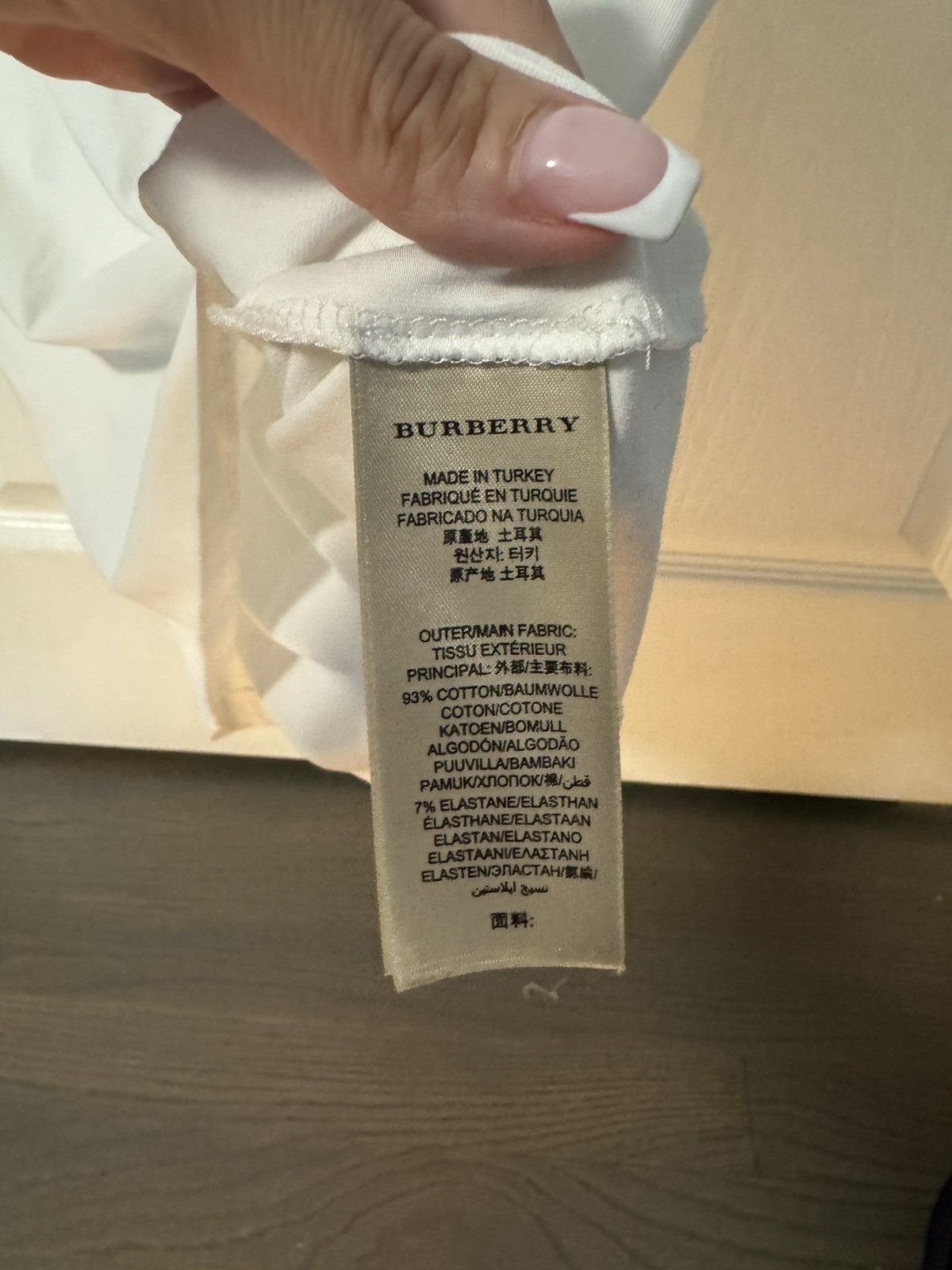 Burberry Burberry white short sleeve simple tee Size XS / US 0-2 / IT 36-38 - 6 Thumbnail
