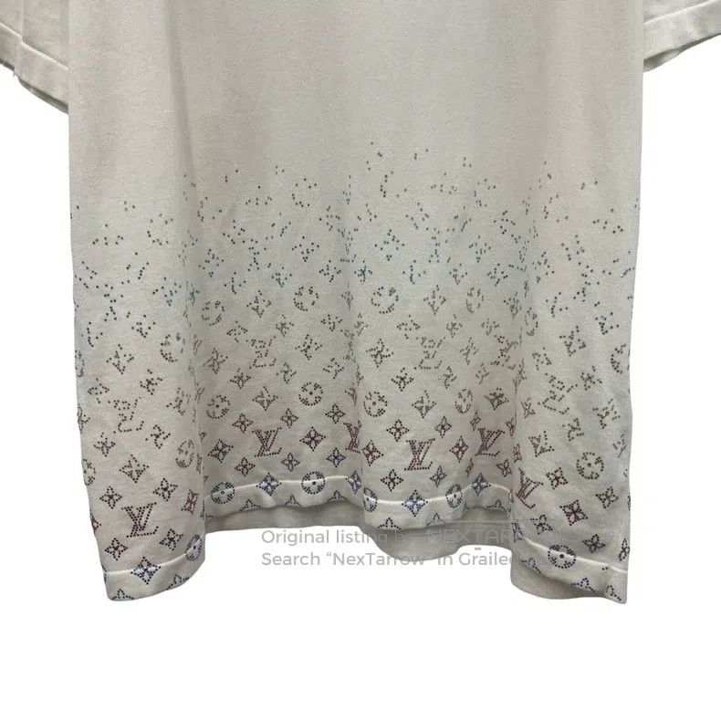 Louis Vuitton Louis Vuitton Rhinestone gradient knit short sleeve Size US XXL / EU 58 / 5 - 3 Thumbnail