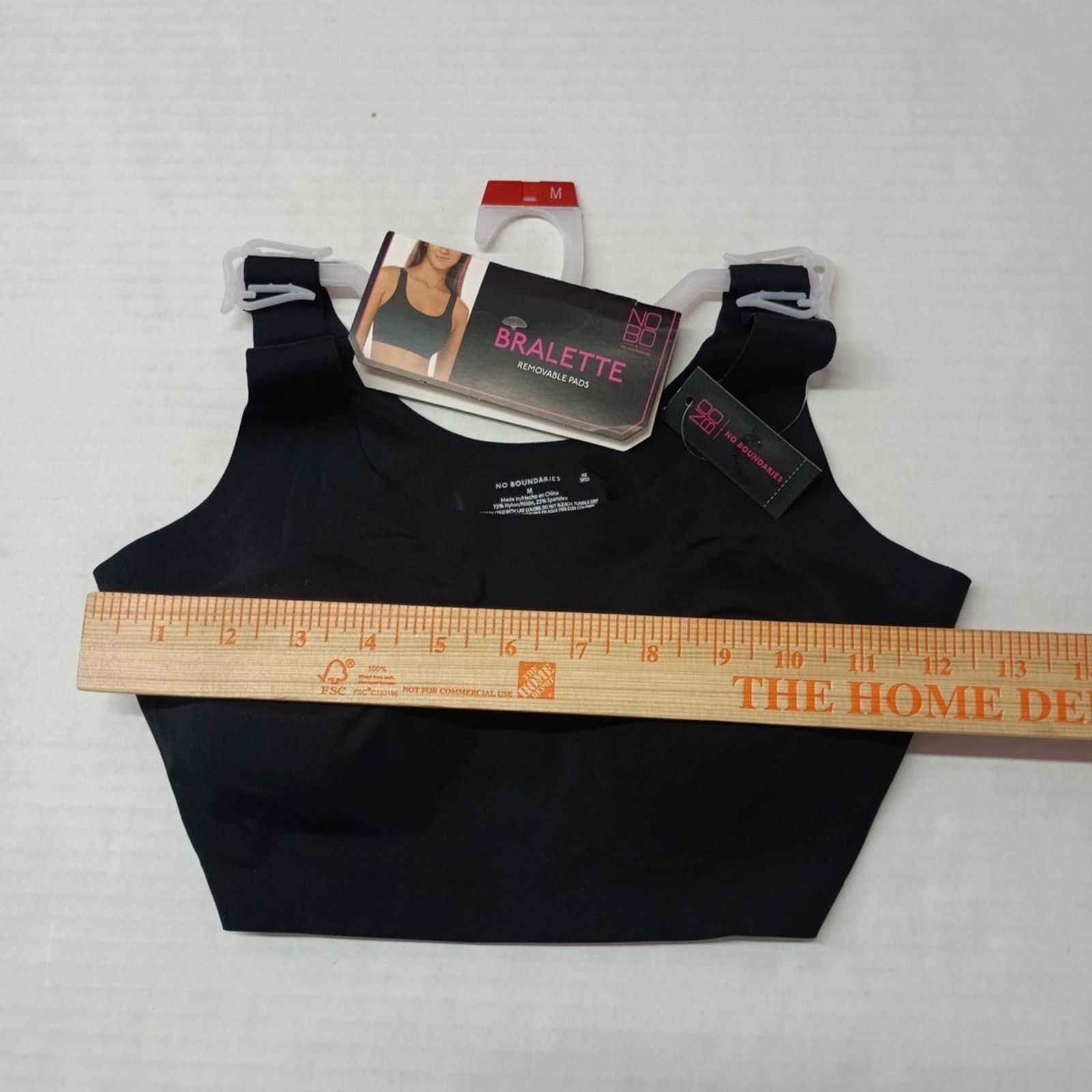 Other No Boundaries Scoop Bralette Padded Pullover Black Juniors M Size ONE SIZE - 3 Thumbnail
