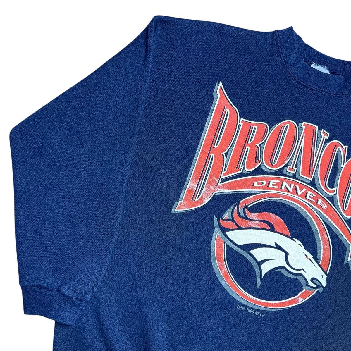 Logo 7 Vintage 1996 NFL Denver Broncos Spell Out Logo 7 Sweatshirt Size US XL / EU 56 / 4 - 14 Thumbnail