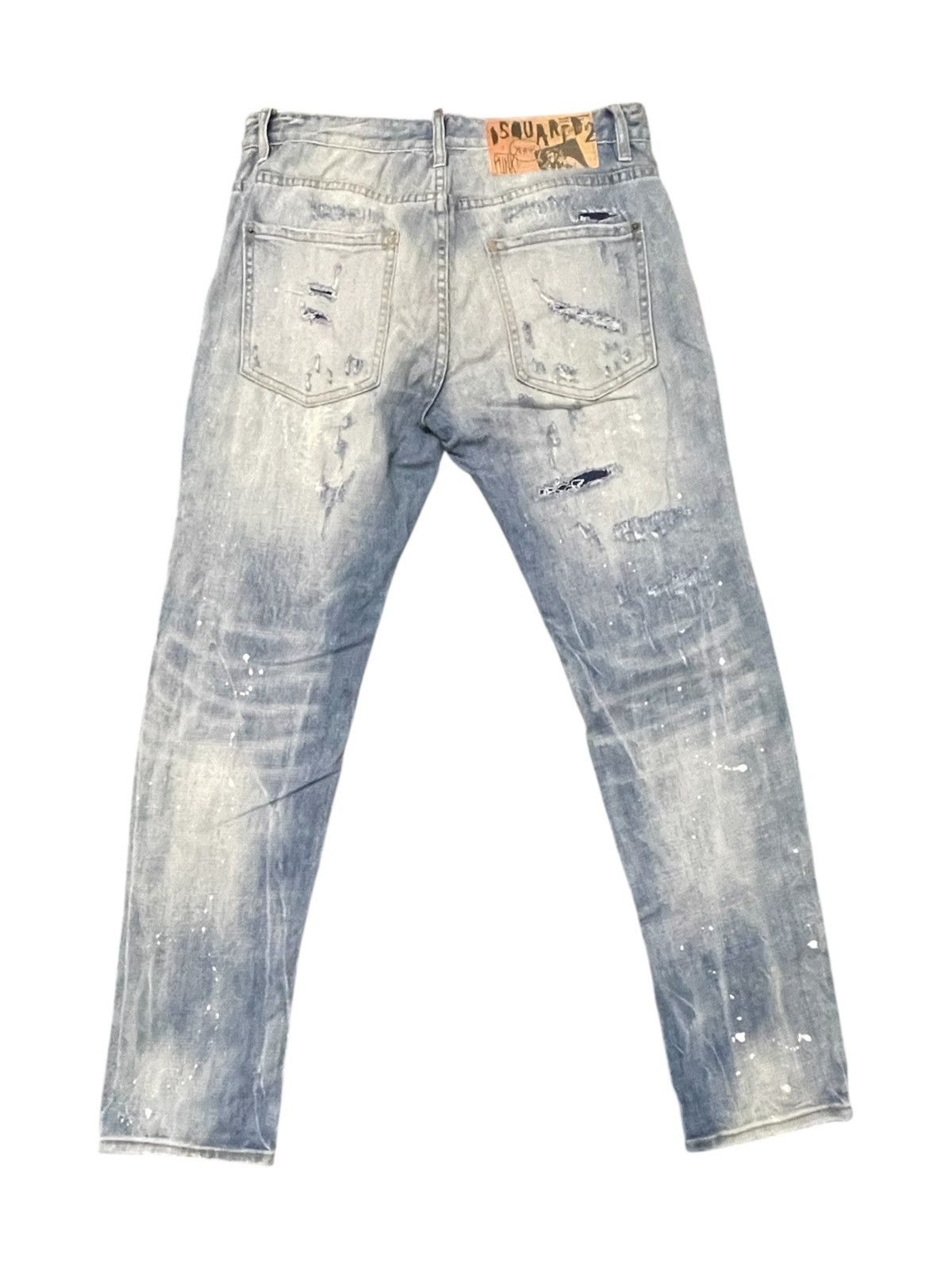 Dsquared2 Dsquared2 Thrashed Punk Light Blue Jeans Size US 33 - 2 Thumbnail