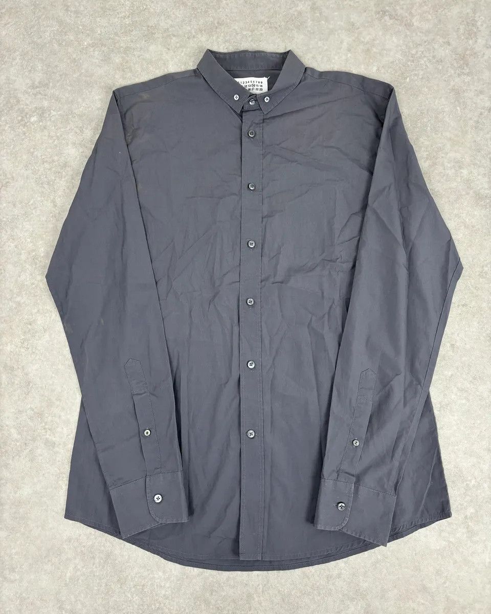 Maison Margiela AW2011 Maison Margiela Grey Classy Signature Shirt Size US L / EU 52-54 / 3 - 1 Thumbnail