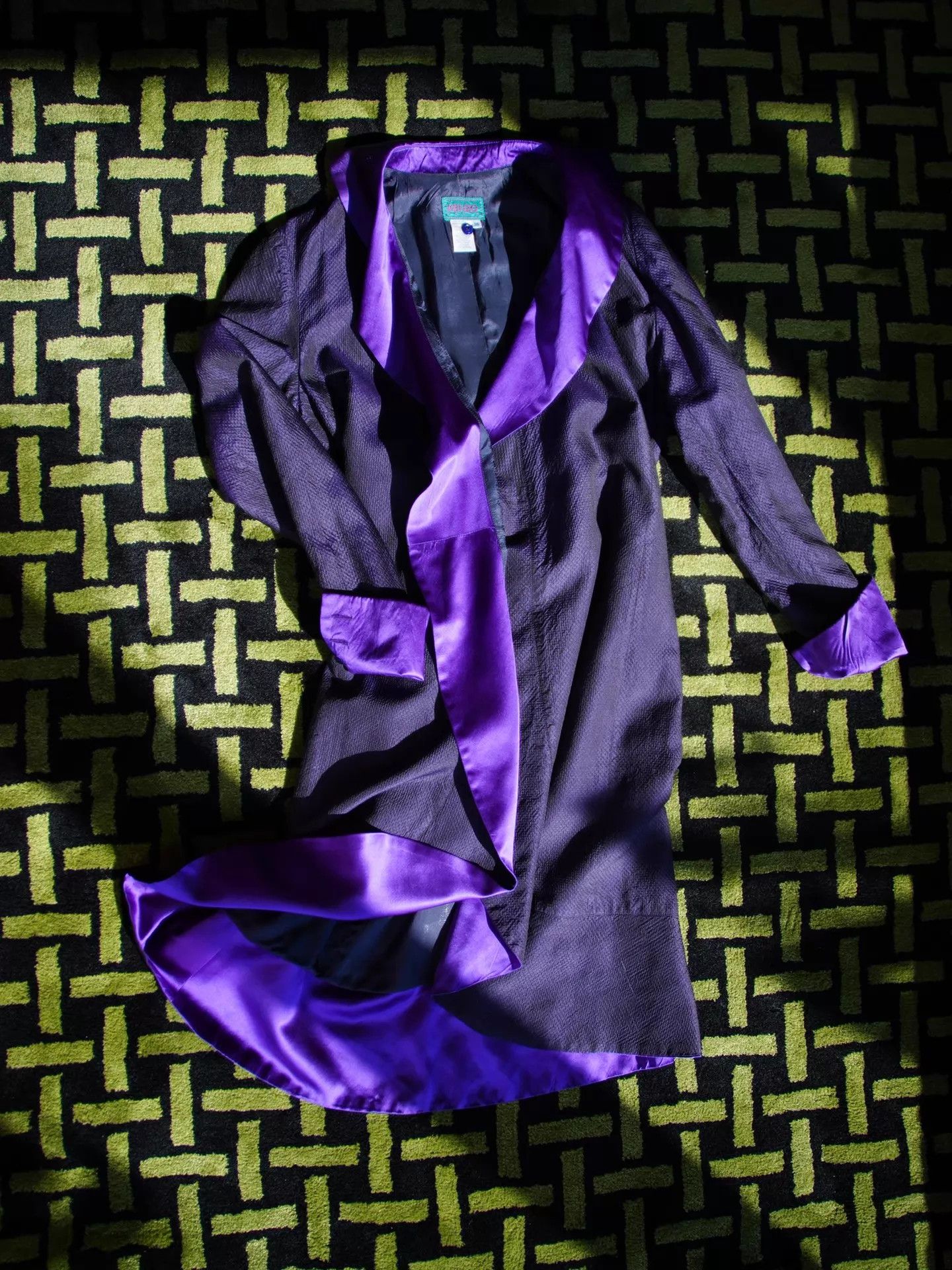 Kenzo Kenzo Vintage 80s Deep Purple Silk-Wool Lace Dress Size XS / US 0-2 / IT 36-38 - 6 Thumbnail