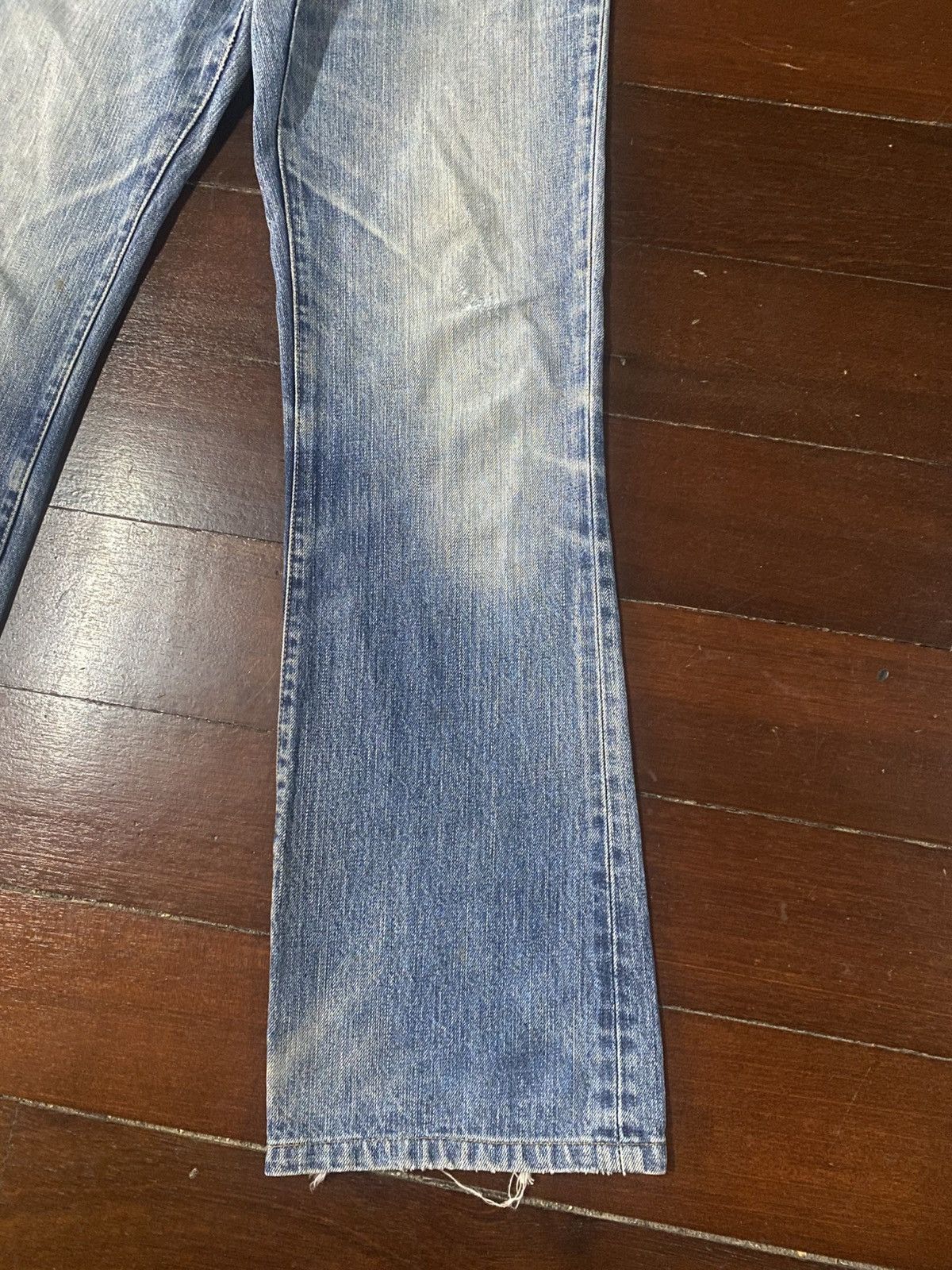Levi's Vintage Levis Redloop 517 Bootcut distressed mud wash flare Size US 31 - 4 Thumbnail
