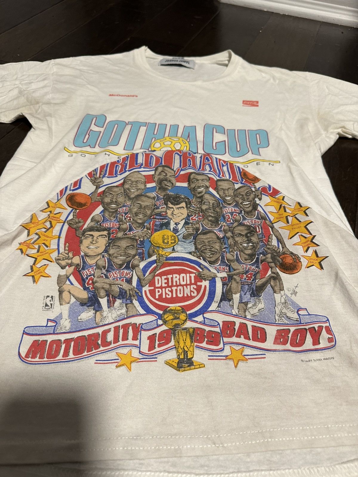 A$AP Rocky × AWGE Joshua Jamal Detroit Pistons Bad Boys Cut and Sewn Shirt L Size US L / EU 52-54 / 3 - 2 Thumbnail